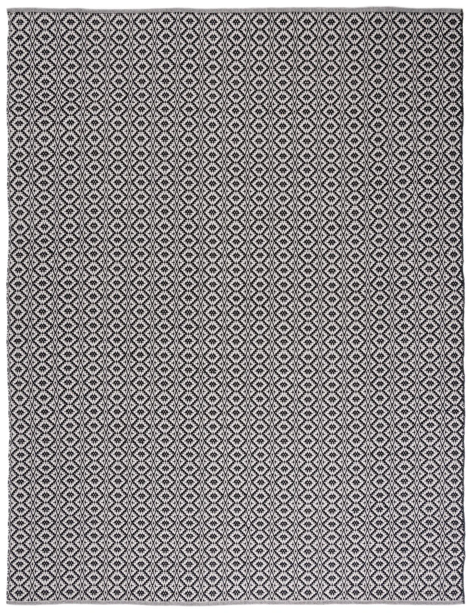 Montauk Diamond Trellis Hand-Woven Cotton Rug