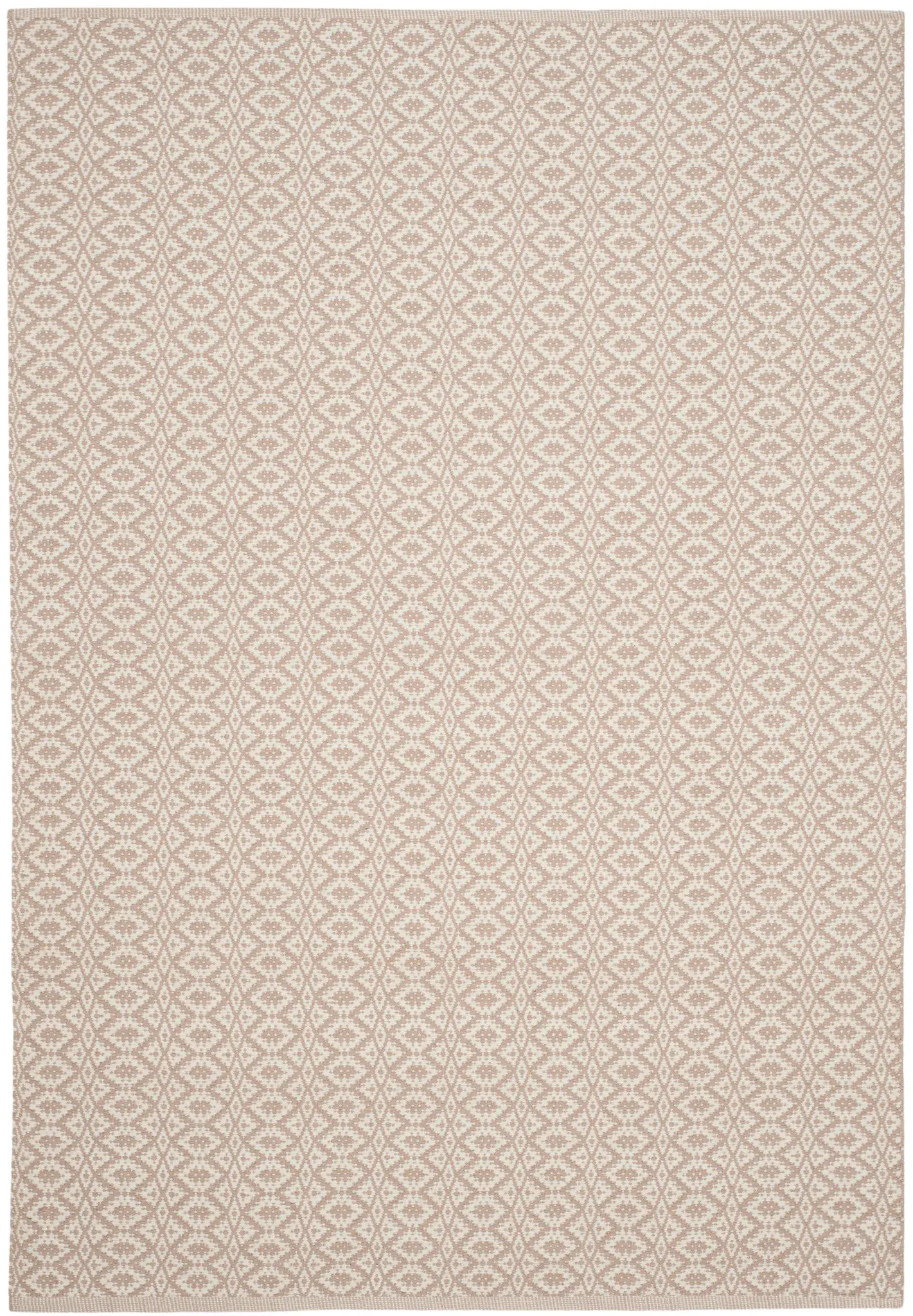Montauk Diamond Trellis Hand-Woven Cotton Rug