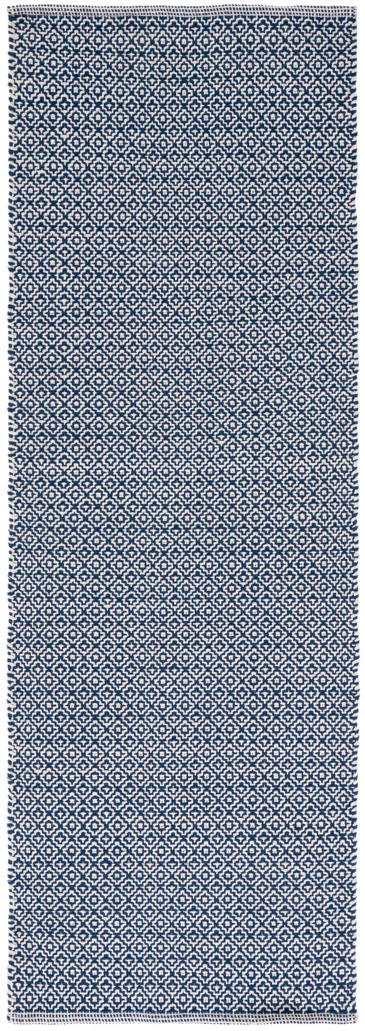 Montauk Micro Diamond Hand-Woven Cotton Rug