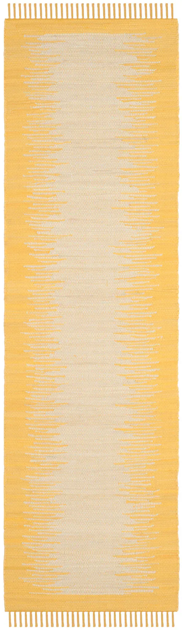 Montauk Feathered Stripe Hand-Woven Cotton Rug