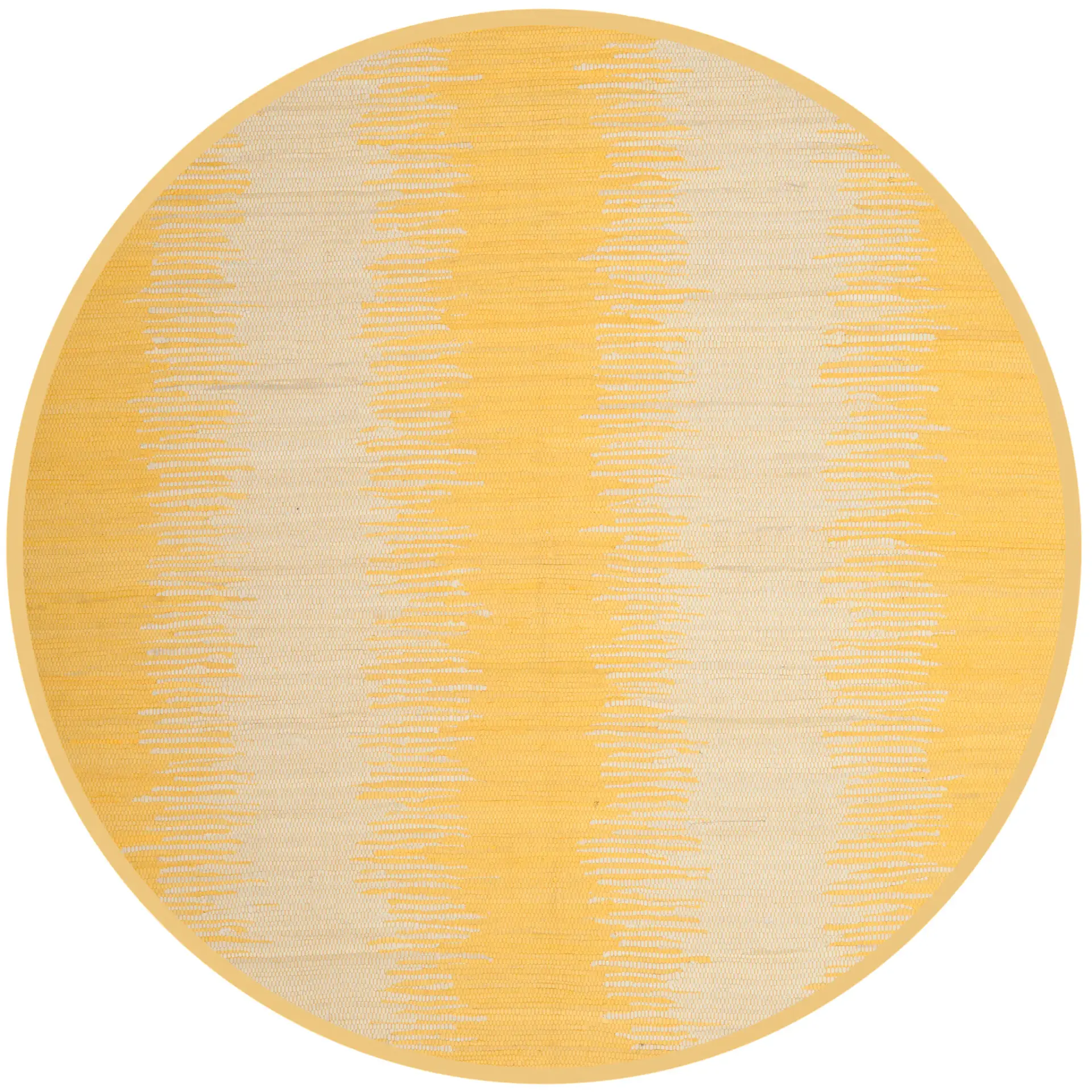 Montauk Feathered Stripe Hand-Woven Cotton Rug