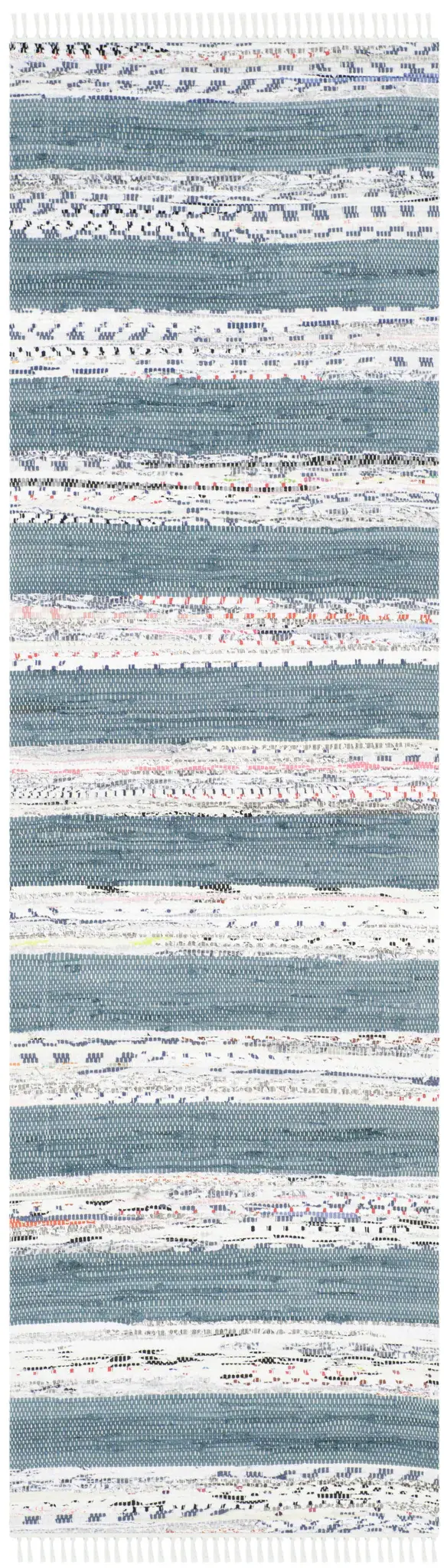 Montauk Marled Wide Stripe Hand-Woven Cotton Rug