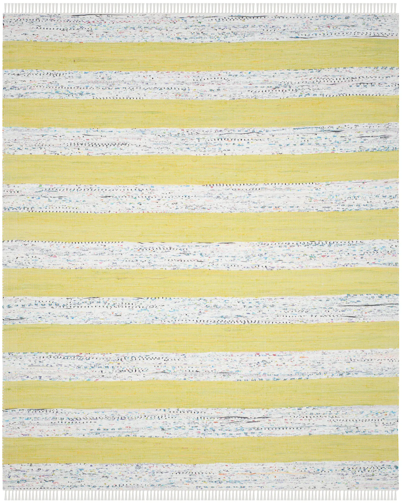 Montauk Marled Wide Stripe Hand-Woven Cotton Rug