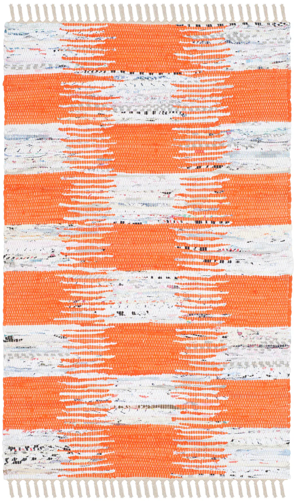 Montauk Ikat Check Hand-Woven Cotton Rug