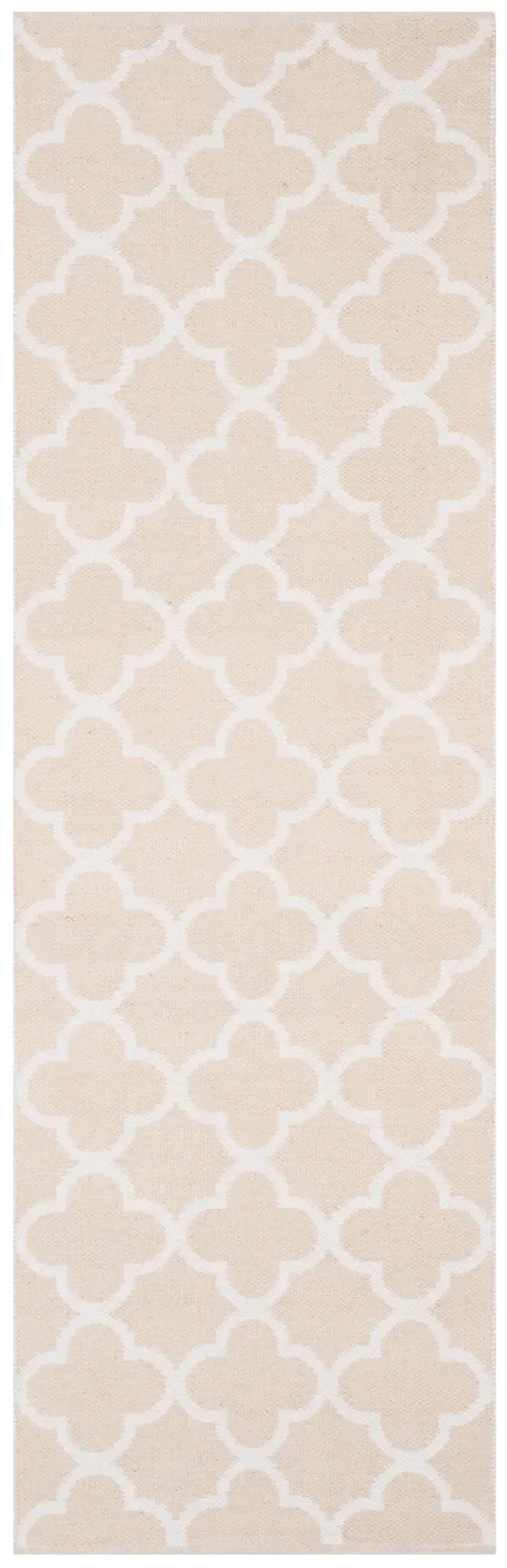 Montauk Quatrefoil Trellis Hand-Woven Cotton Rug