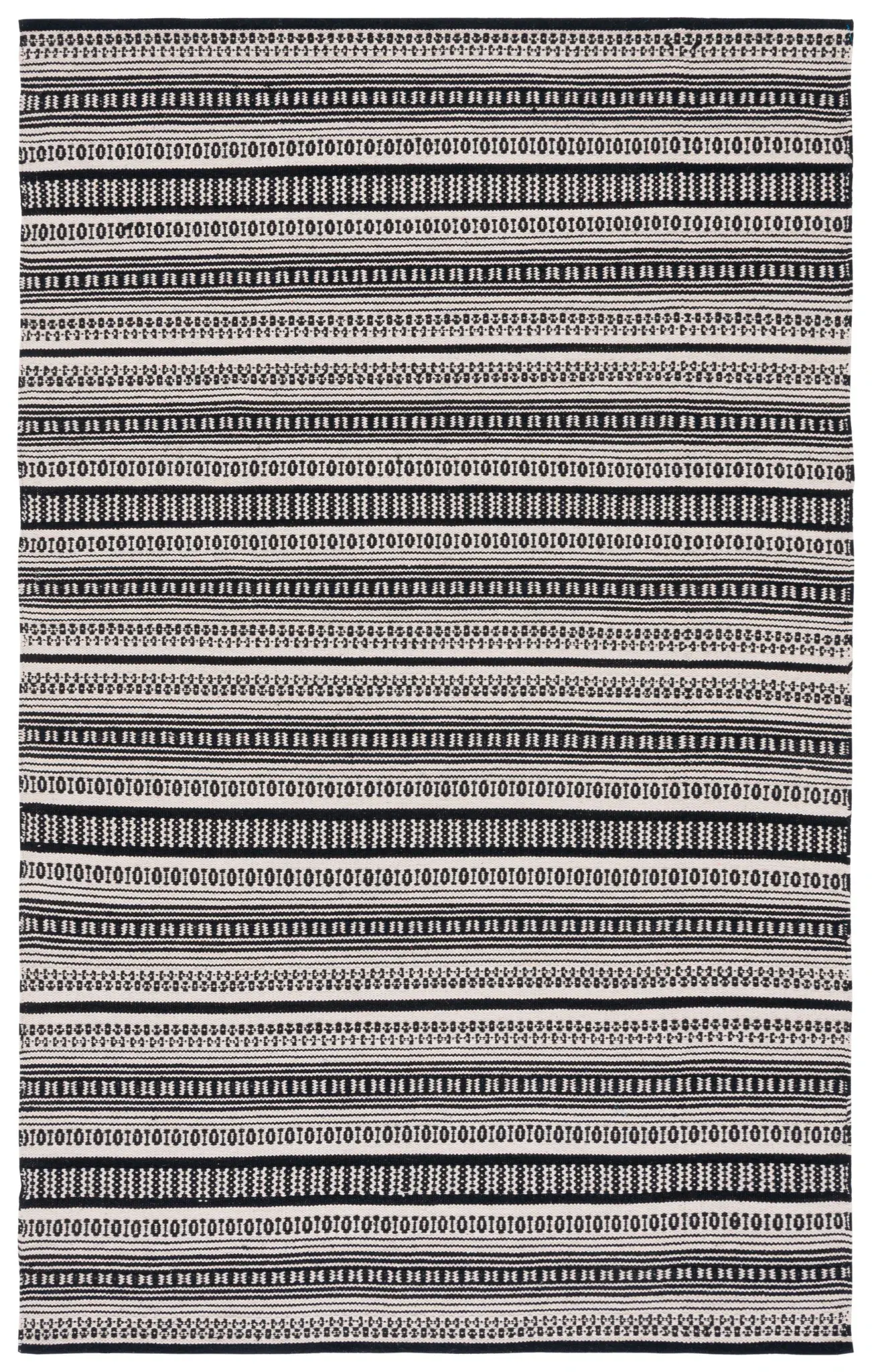 Montauk Tribal Stripe Flatweave Cotton Rug