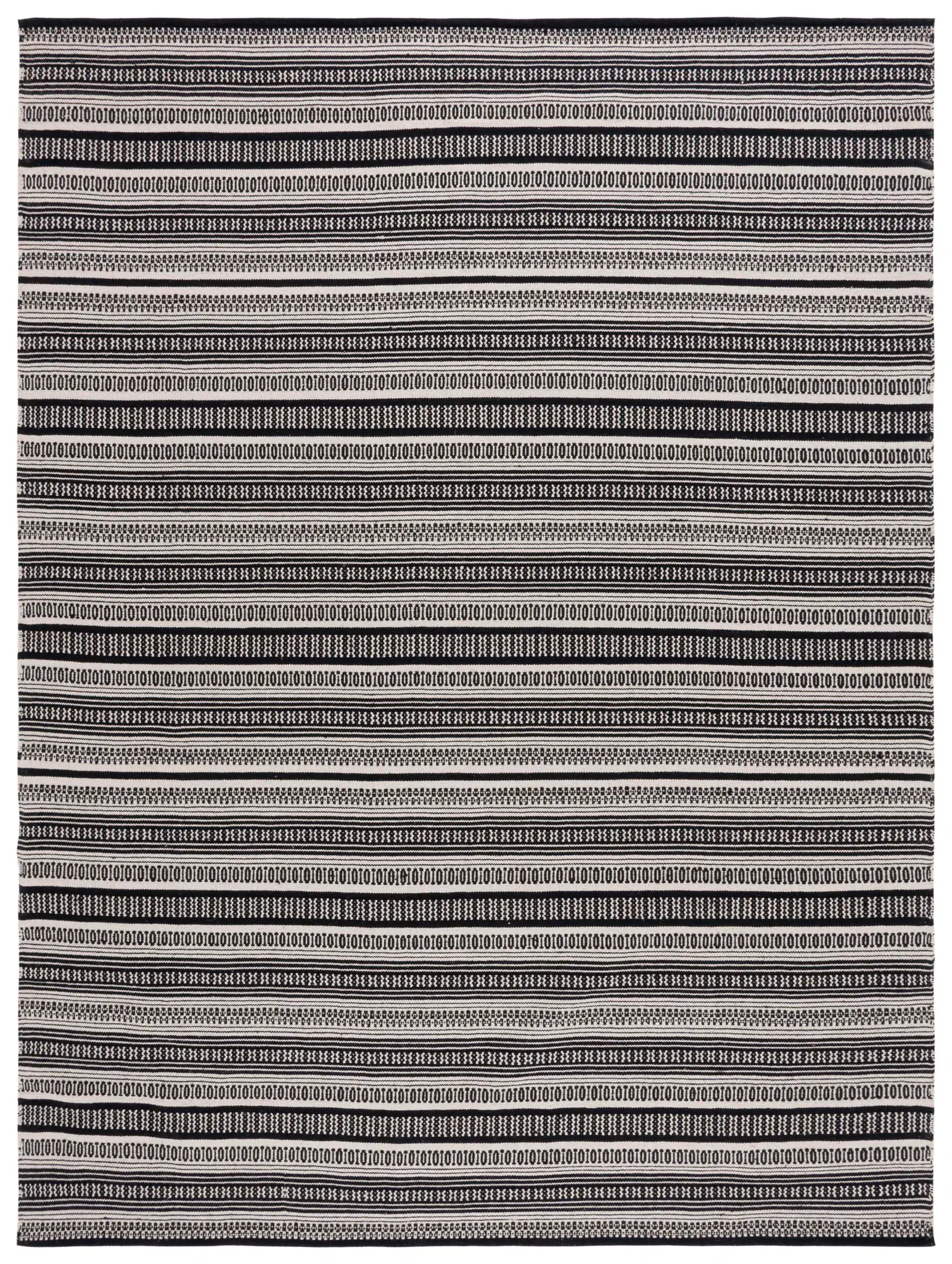 Montauk Tribal Stripe Flatweave Cotton Rug