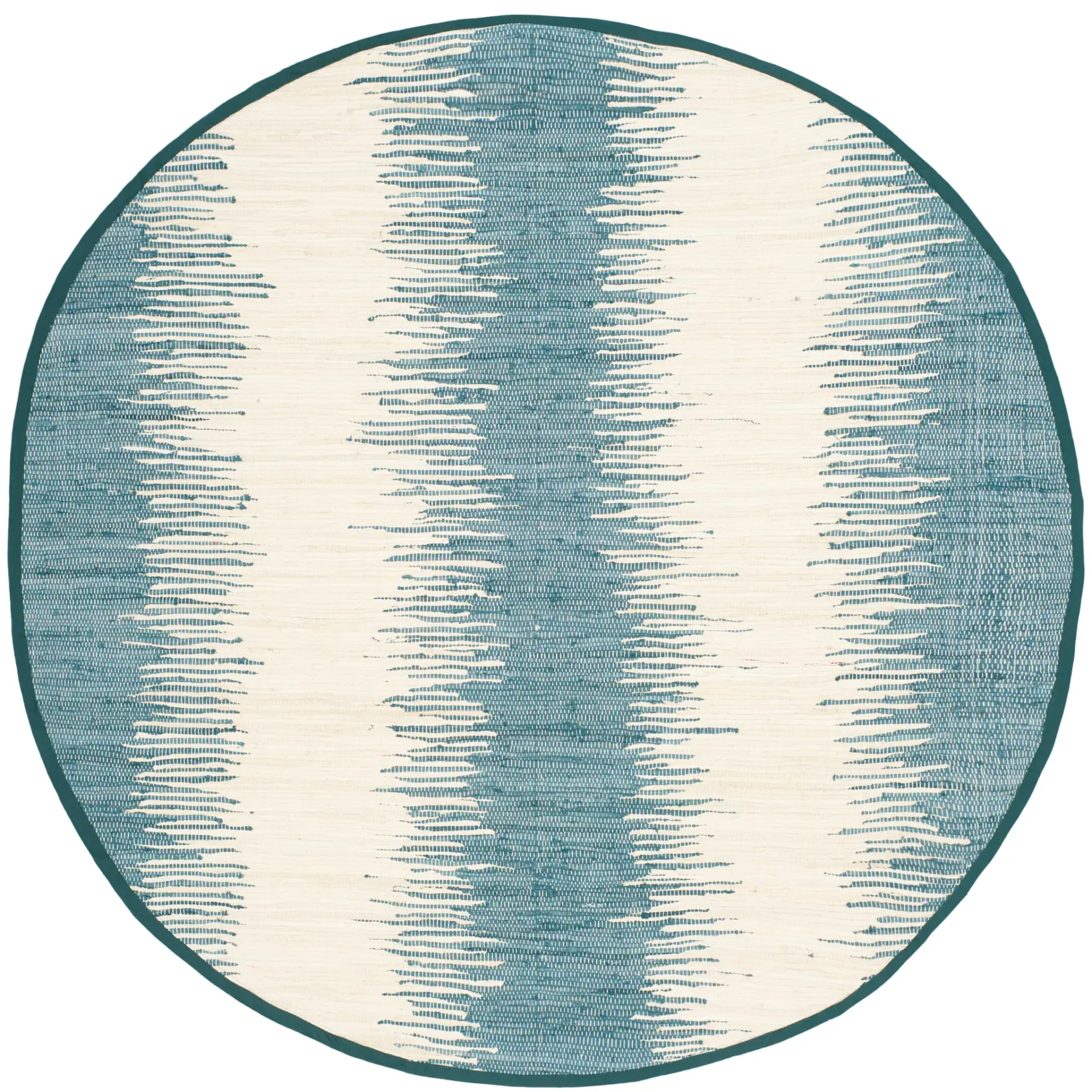 Montauk Vertical Stripe Hand-Woven Cotton Rug