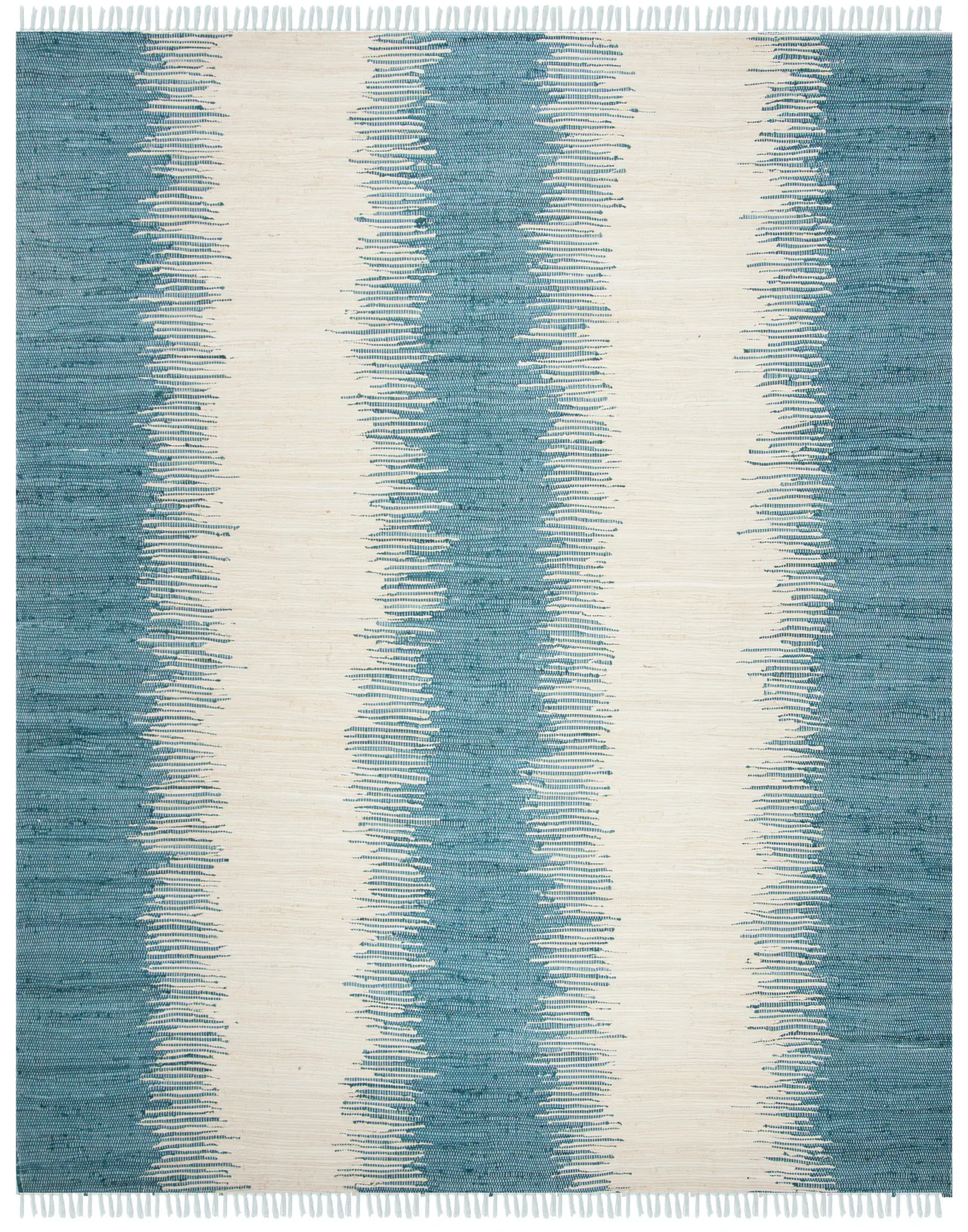 Montauk Vertical Stripe Hand-Woven Cotton Rug