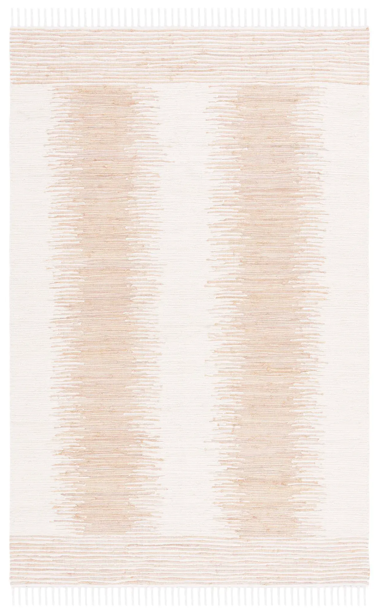 Montauk Double Vertical Stripe Hand-Woven Cotton Rug