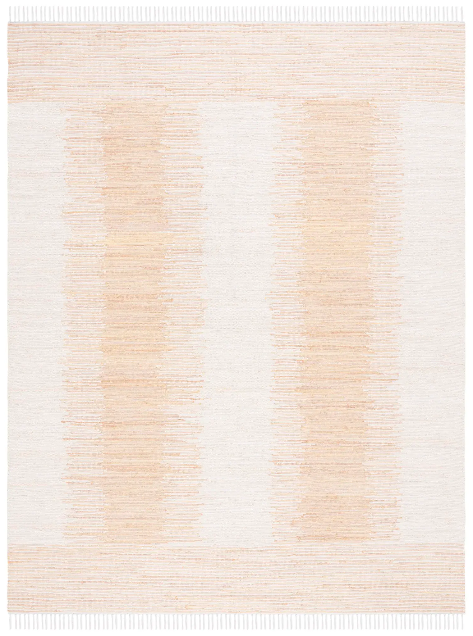 Montauk Double Vertical Stripe Hand-Woven Cotton Rug