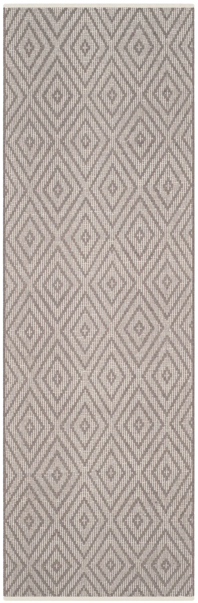 Montauk Repeating Diamond Hand-Woven Cotton Rug