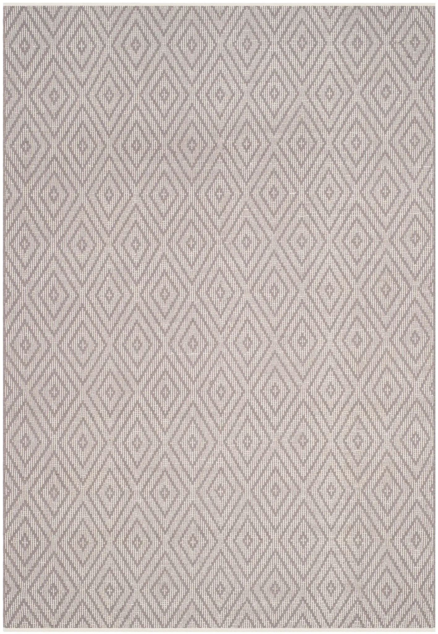 Montauk Repeating Diamond Hand-Woven Cotton Rug