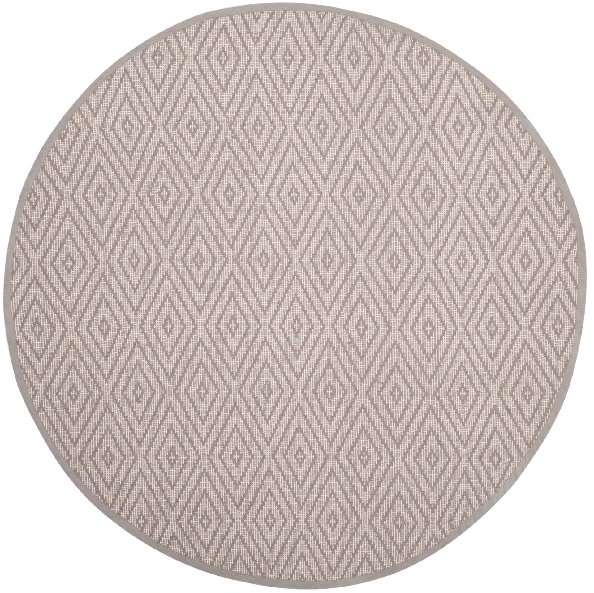 Montauk Repeating Diamond Hand-Woven Cotton Rug