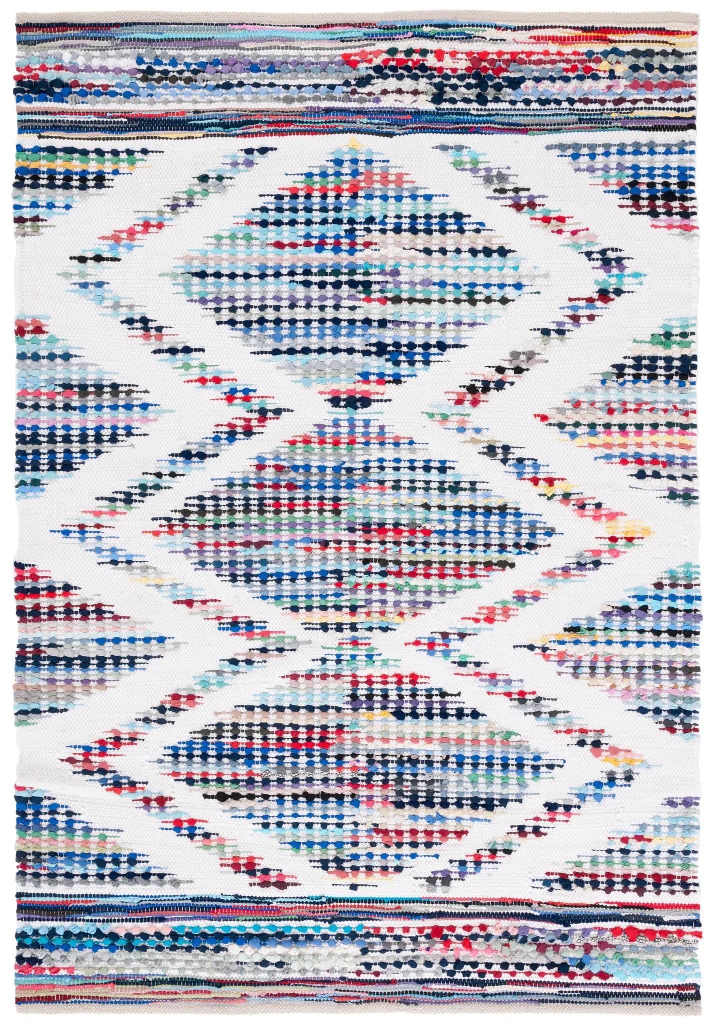 Montauk Filled Diamond Flatweave Rug