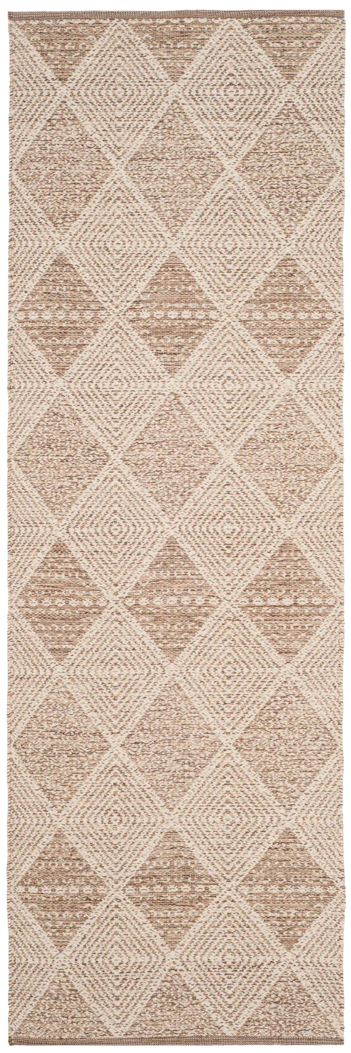 Montauk Elongated Diamond Hand-Woven Cotton Rug