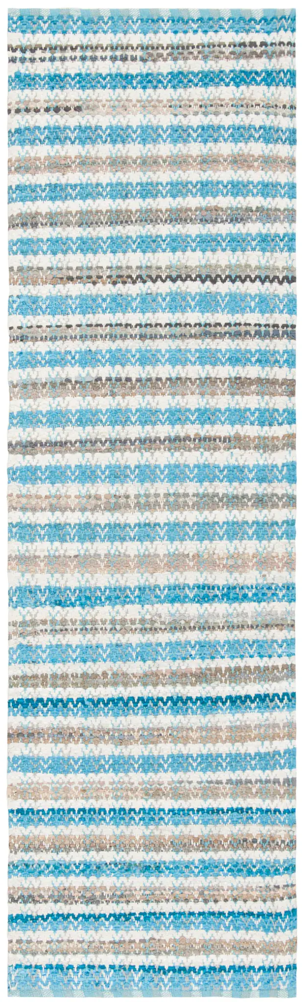 Montauk Allover Tribal Stripe Hand-Woven Cotton Rug