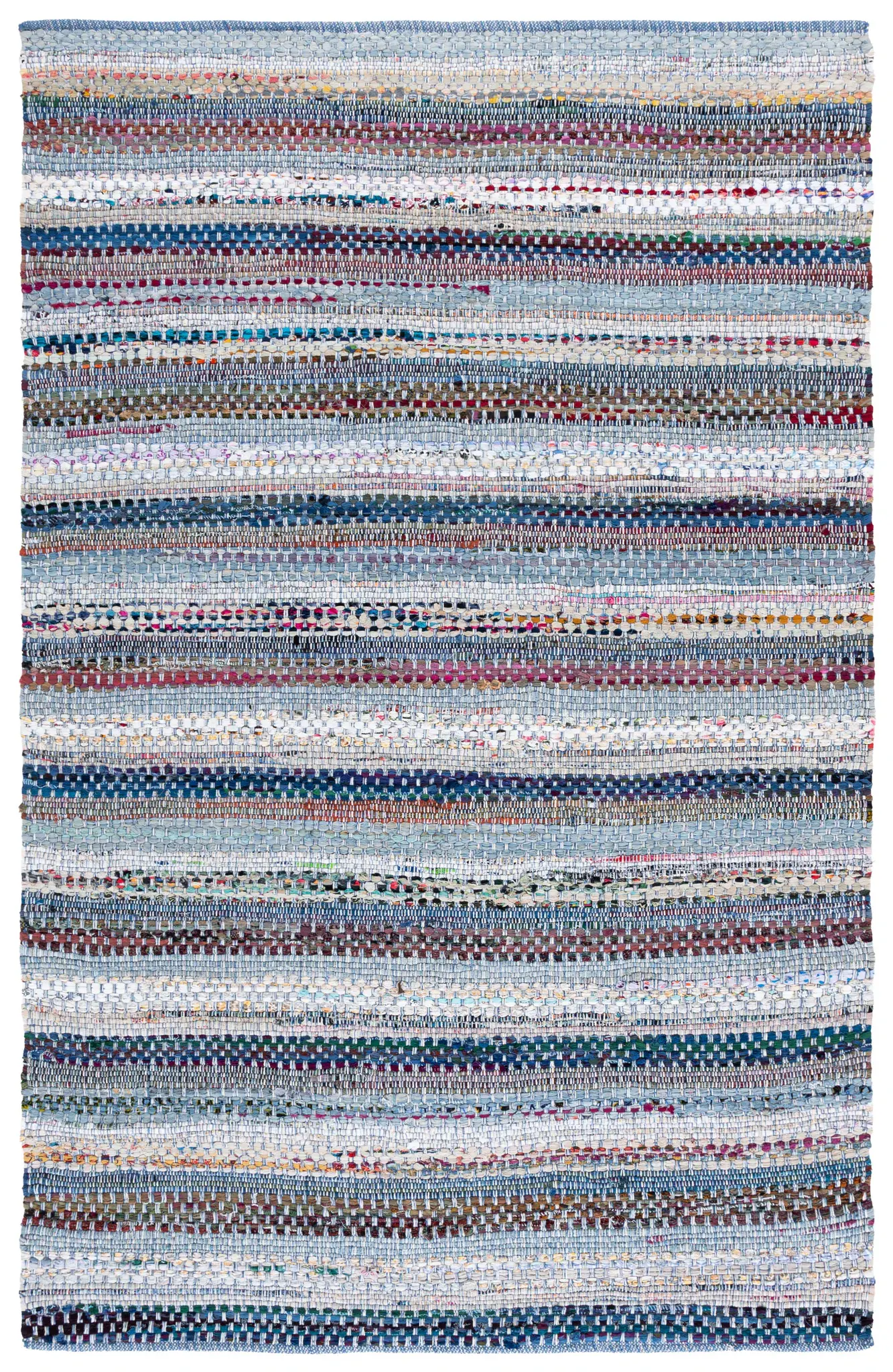 Montauk Variegated Stripe Hand-Woven Cotton Rug
