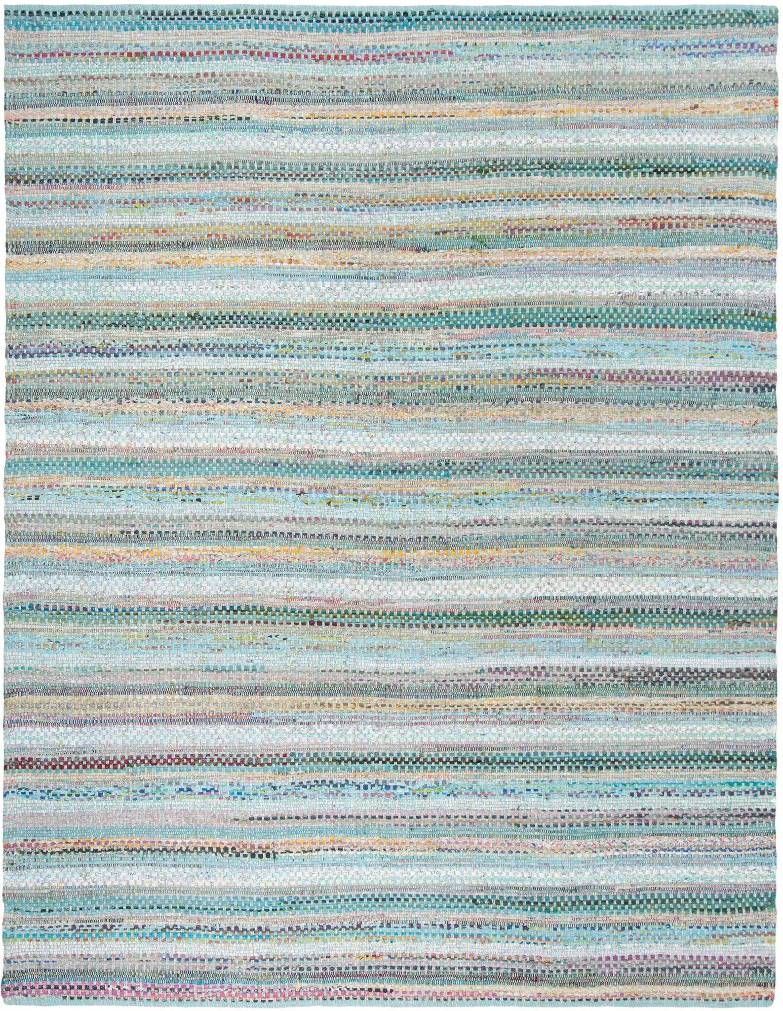 Montauk Variegated Stripe Hand-Woven Cotton Rug