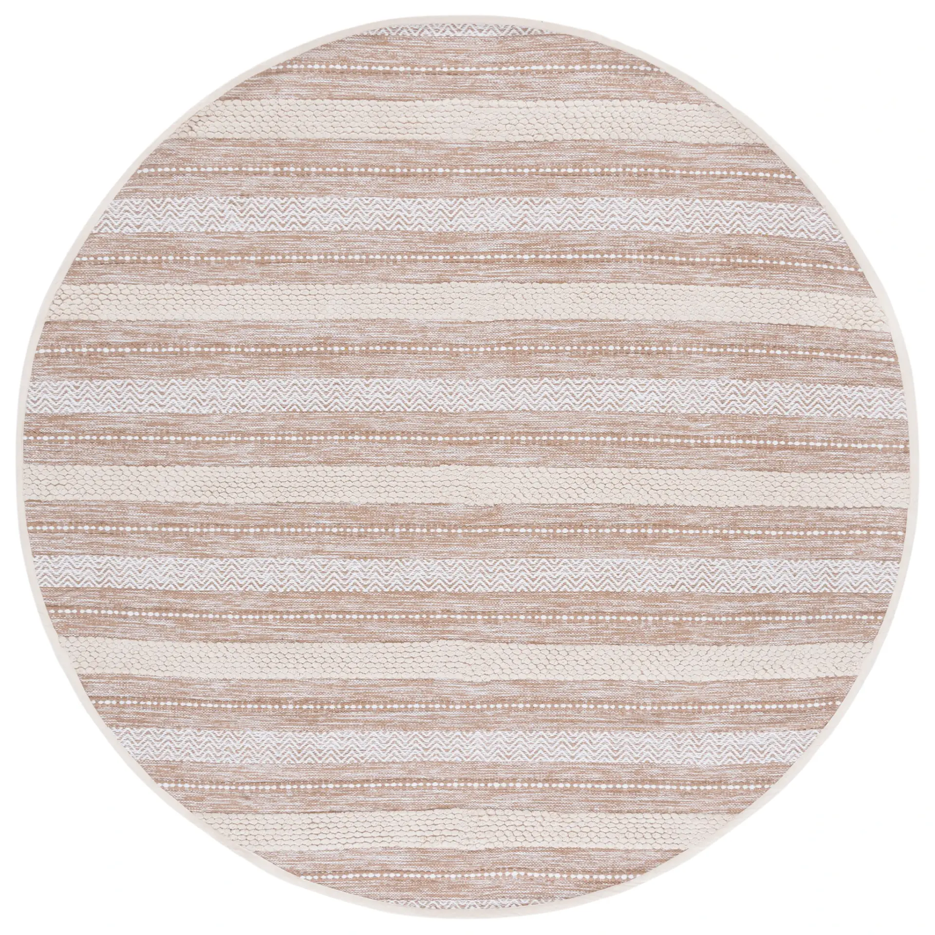 Montauk Textured Stripe Hand-Loomed Cotton Rug