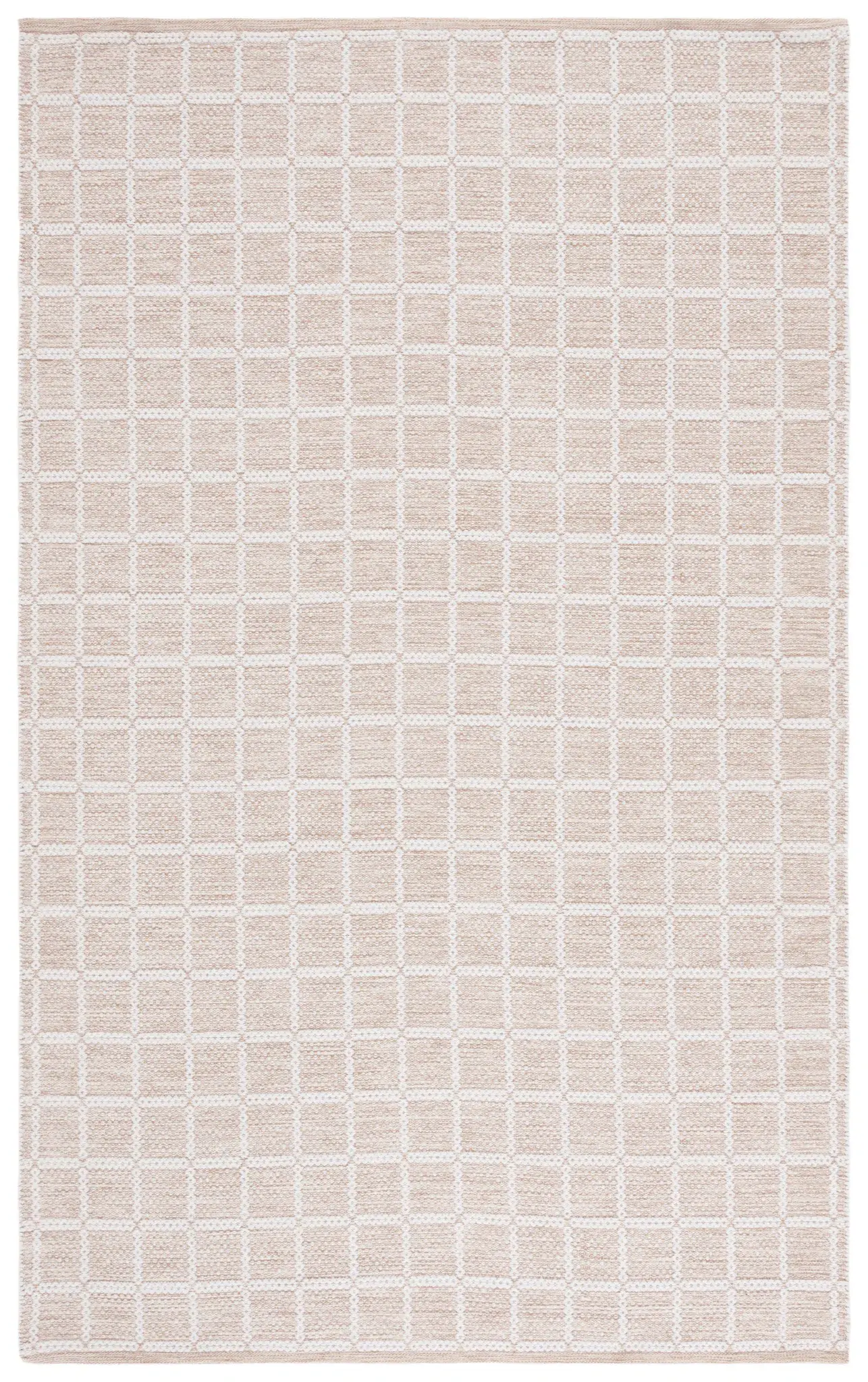 Montauk Waffle Grid Hand-Loomed Cotton Rug