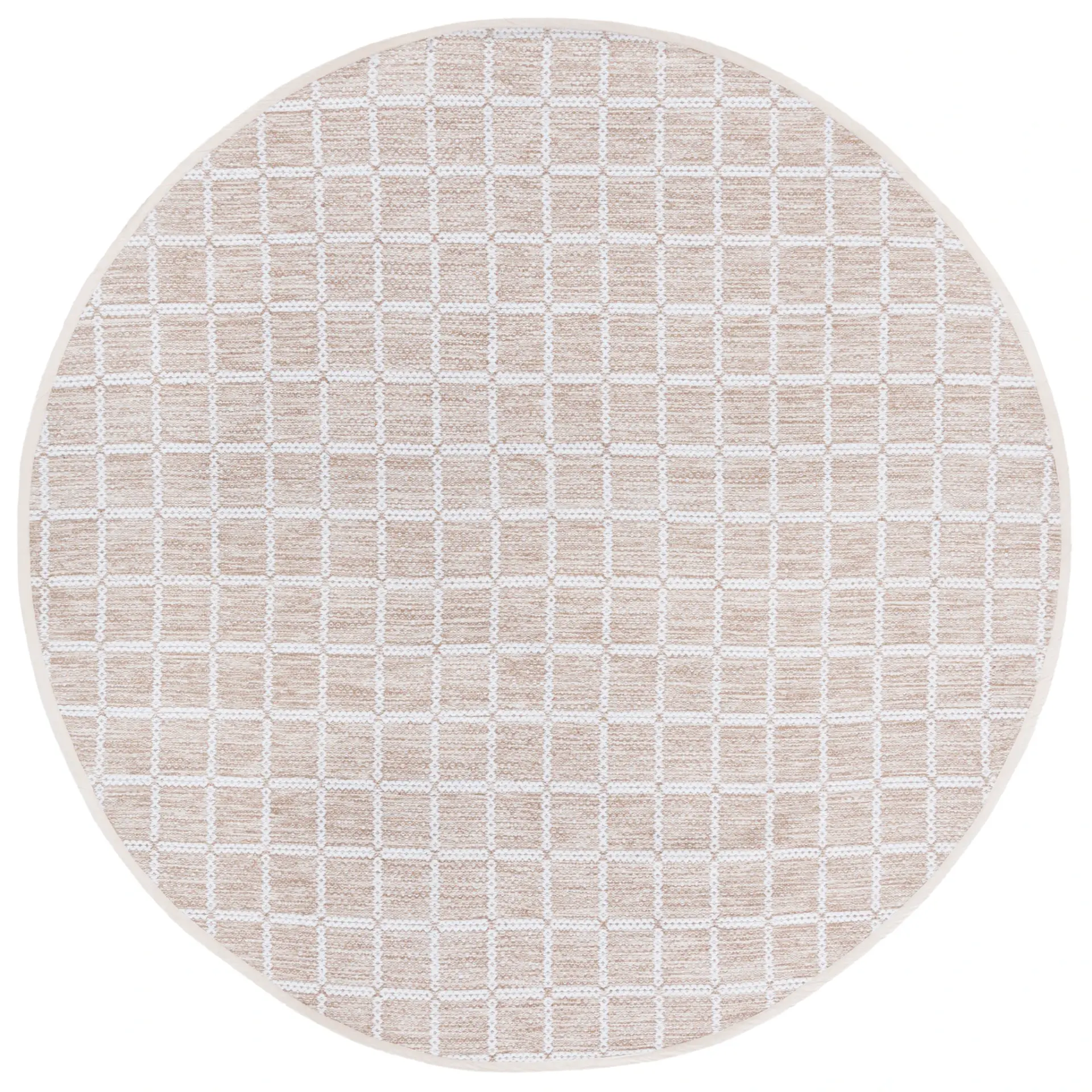 Montauk Waffle Grid Hand-Loomed Cotton Rug