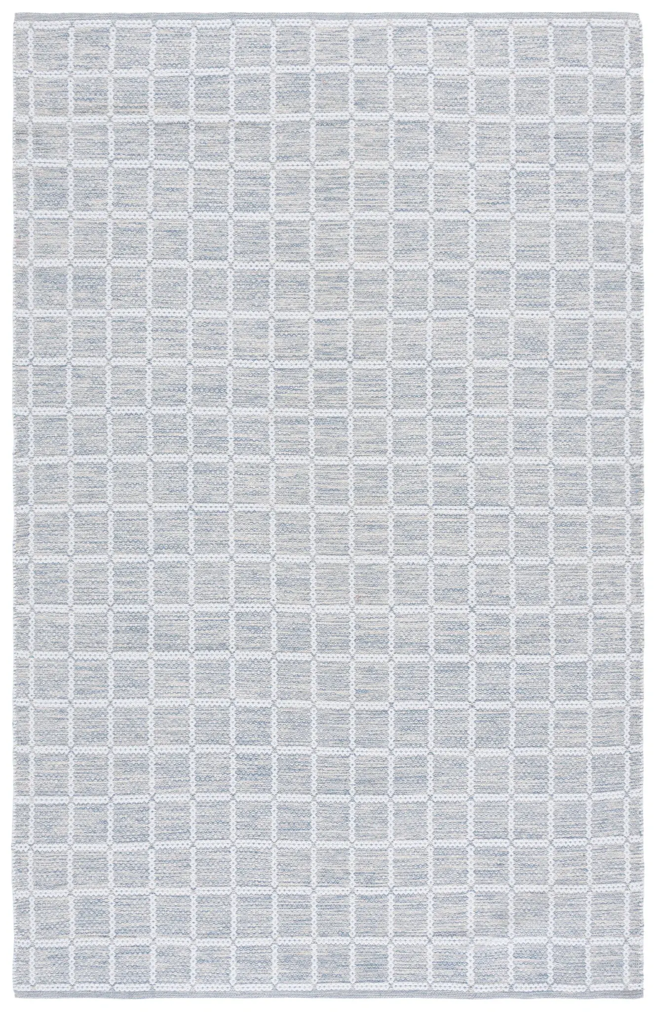 Montauk Waffle Grid Hand-Loomed Cotton Rug