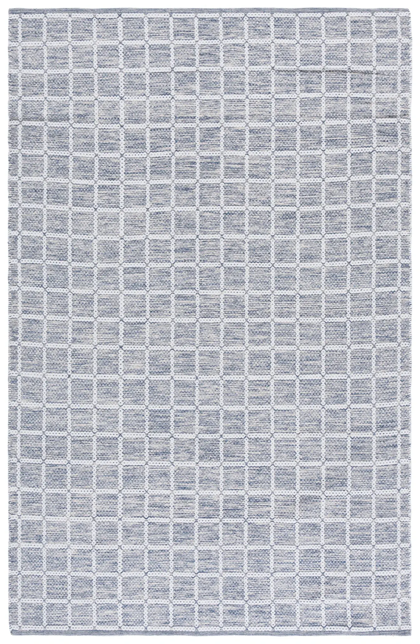Montauk Waffle Grid Hand-Loomed Cotton Rug