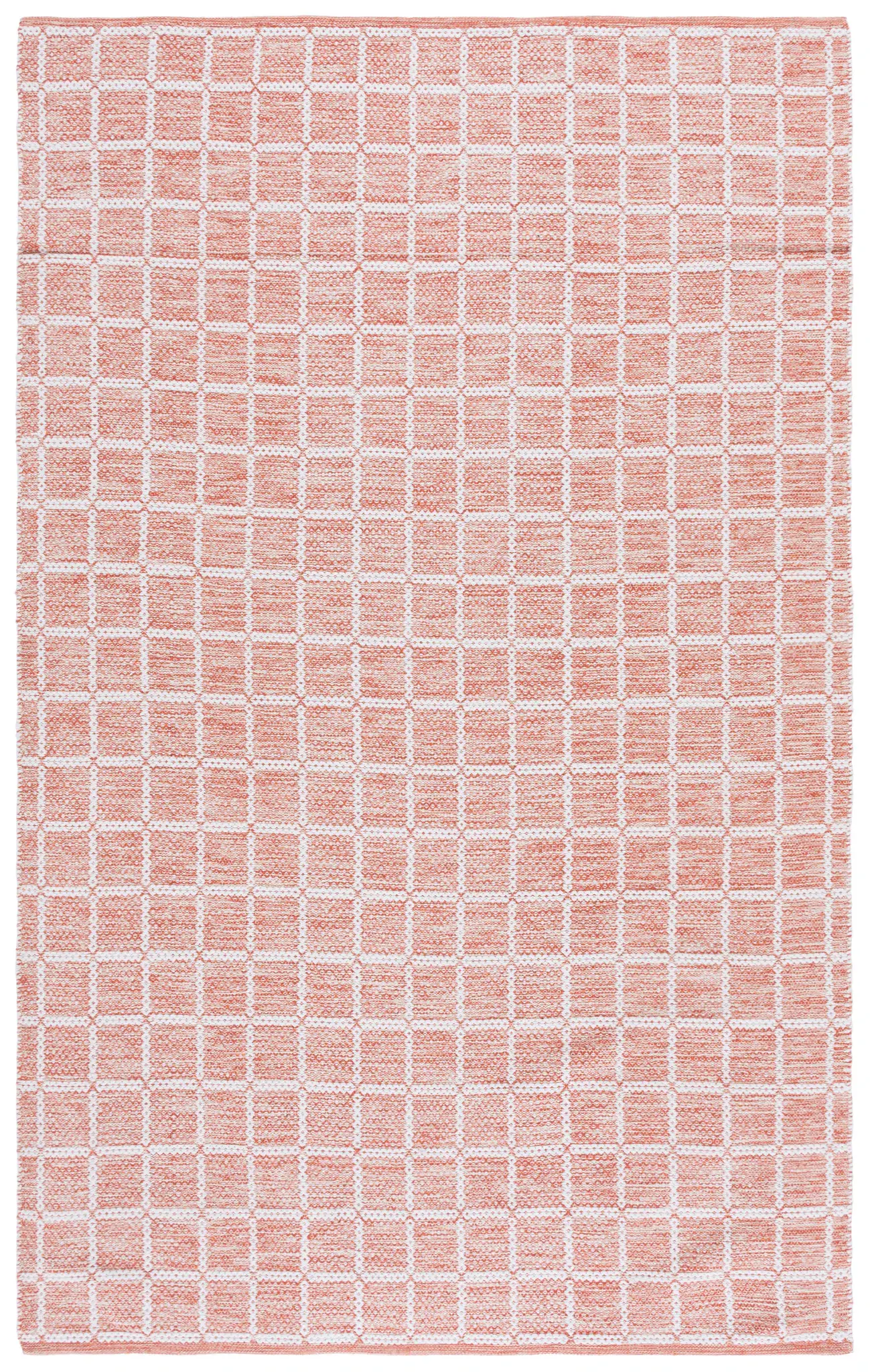 Montauk Waffle Grid Hand-Loomed Cotton Rug