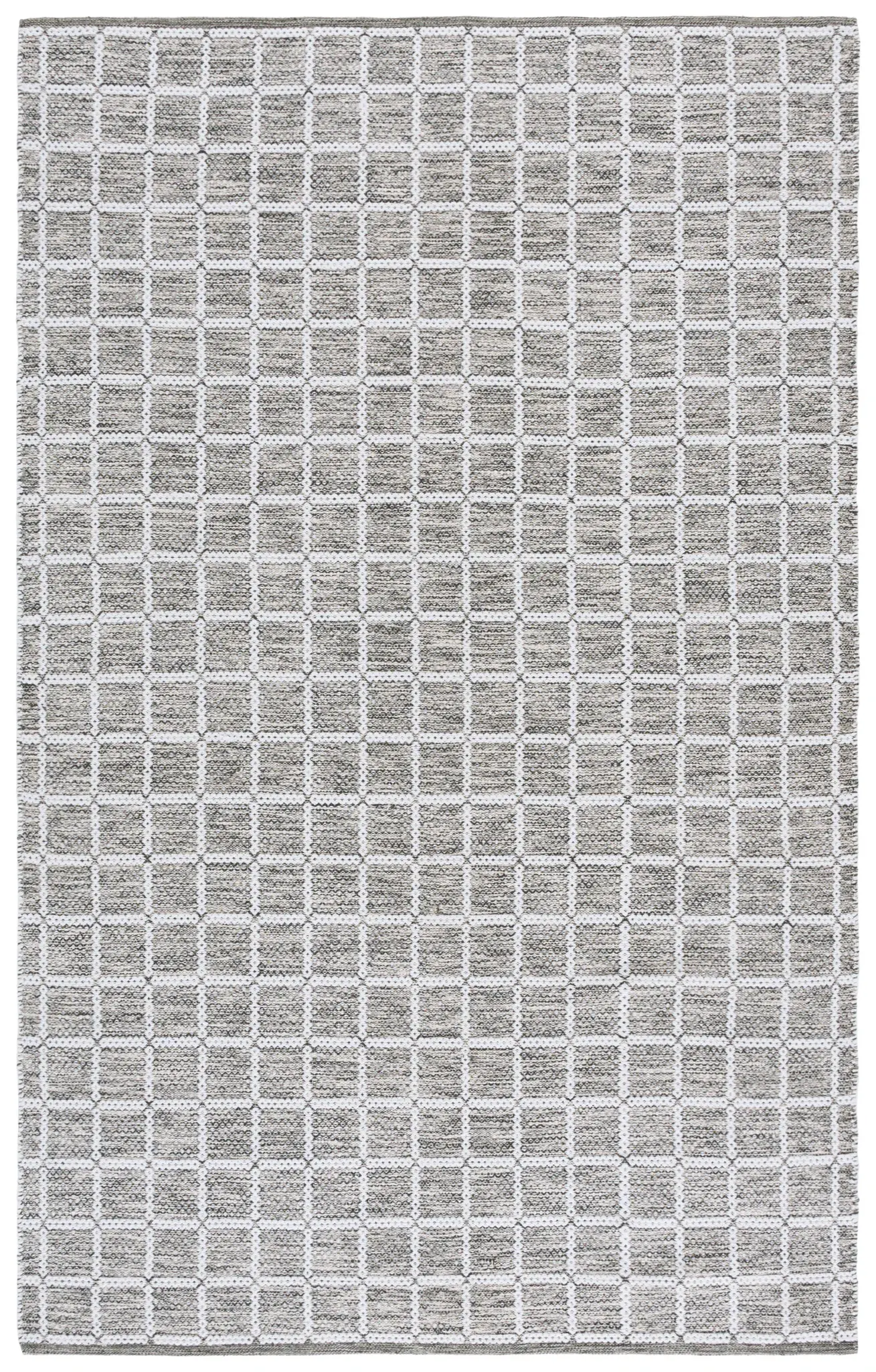 Montauk Waffle Grid Hand-Loomed Cotton Rug