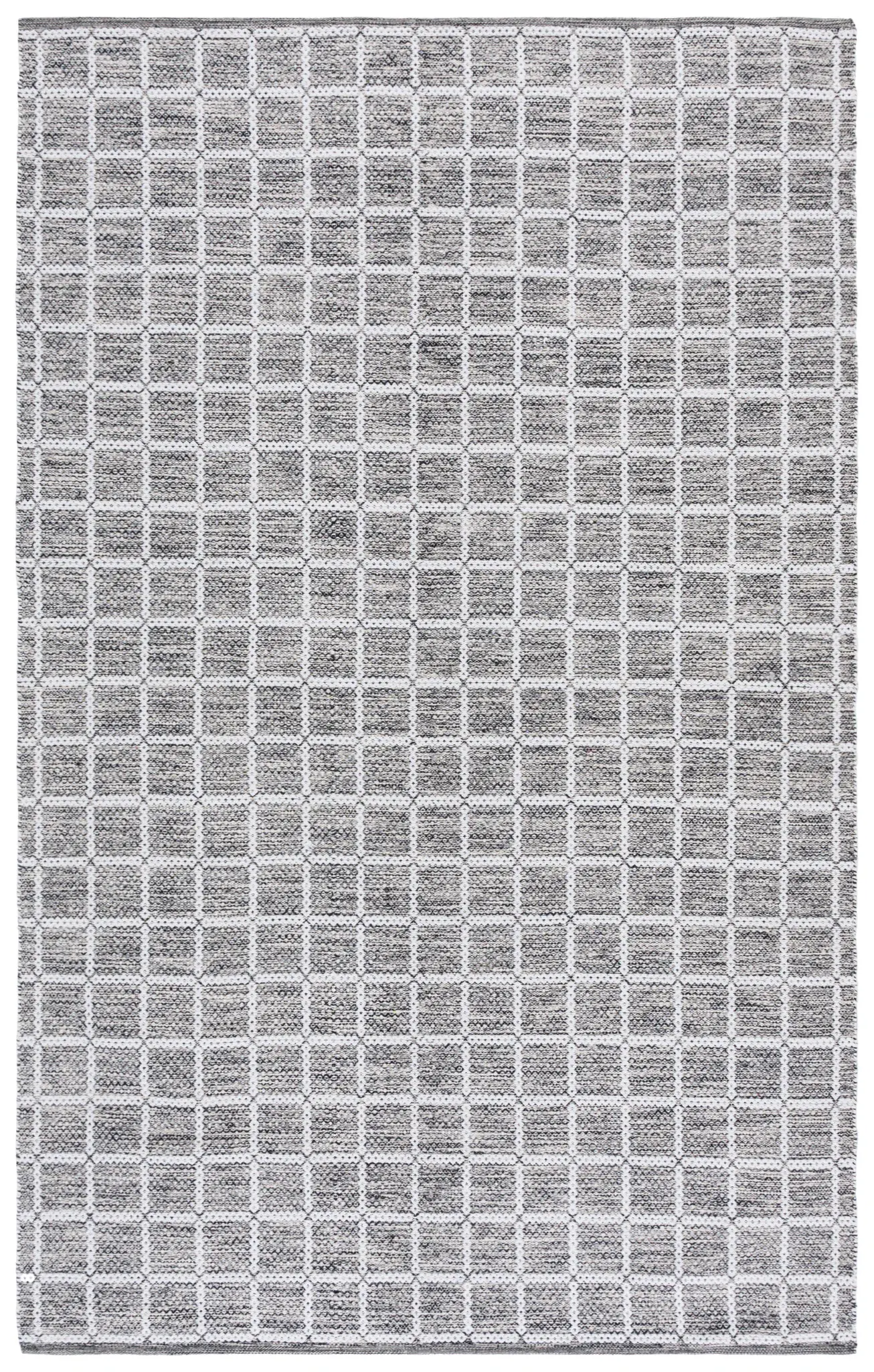 Montauk Waffle Grid Hand-Loomed Cotton Rug