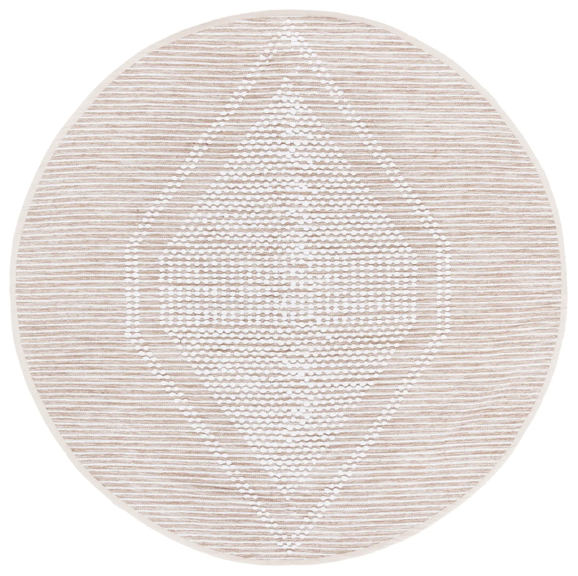 Montauk Diamond Medallion Hand-Loomed Cotton Rug