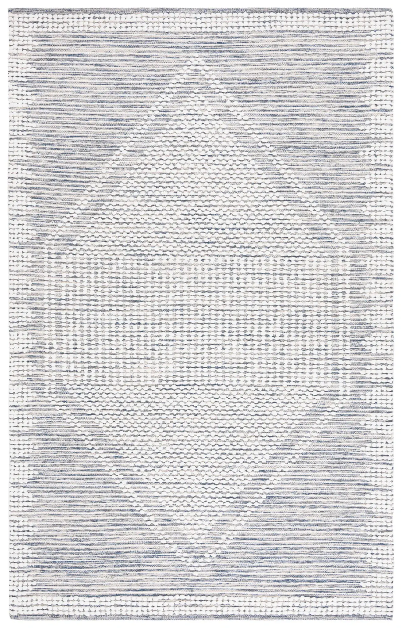 Montauk Diamond Medallion Hand-Loomed Cotton Rug