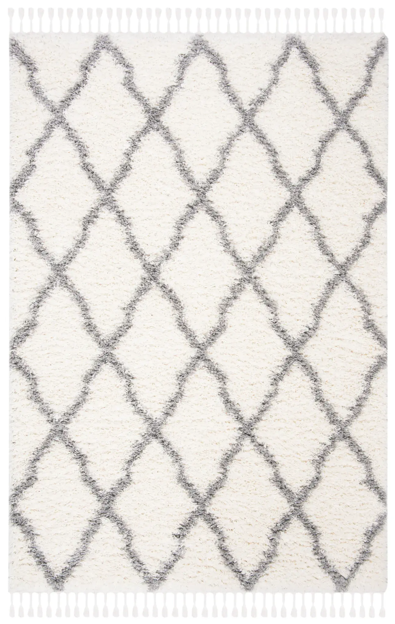 Moroccan Tassel Ogee Shag Rug