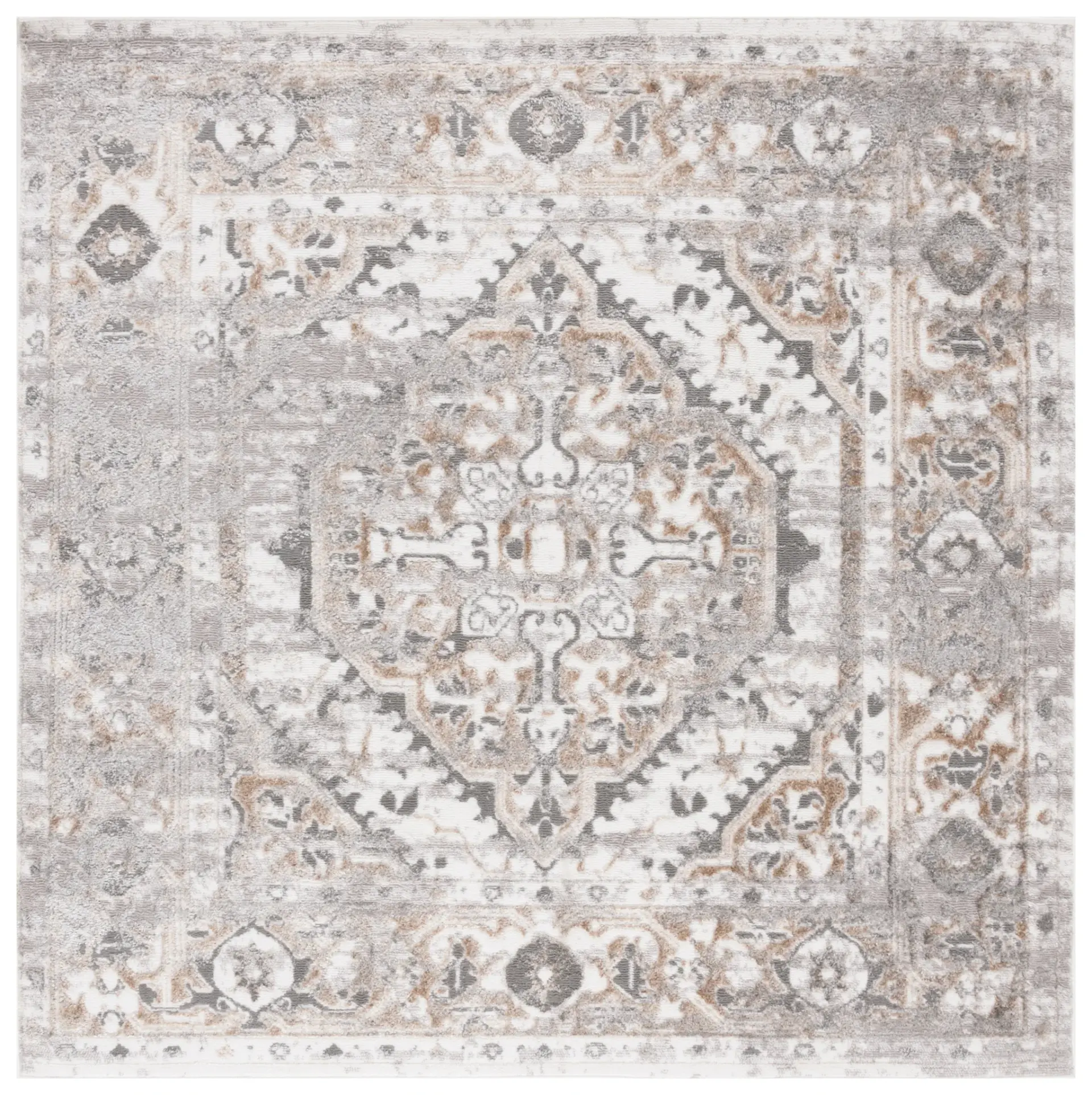 Maya Distressed Medallion Rug