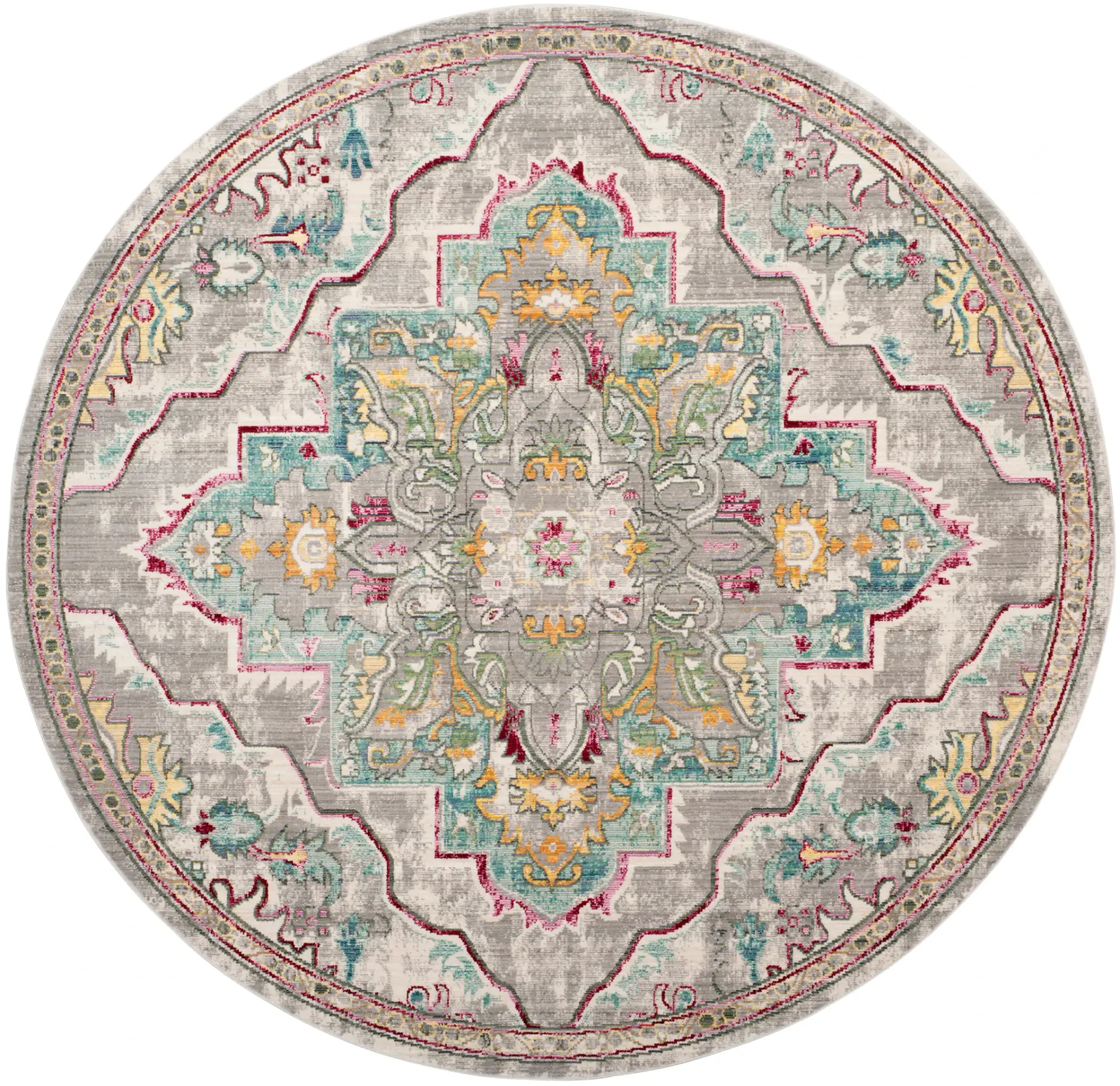 Mystique Distressed Medallion Rug