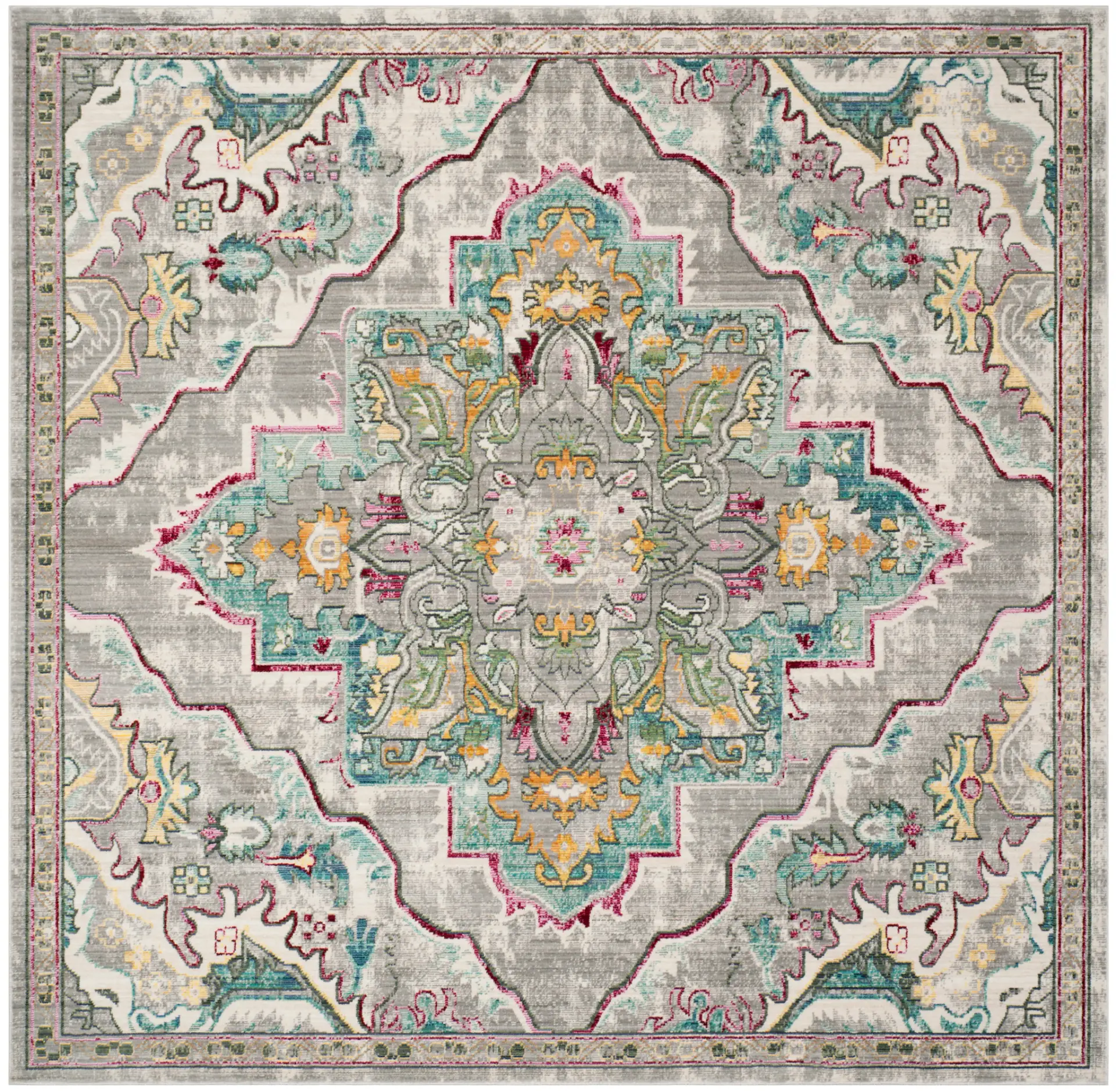 Mystique Distressed Medallion Rug