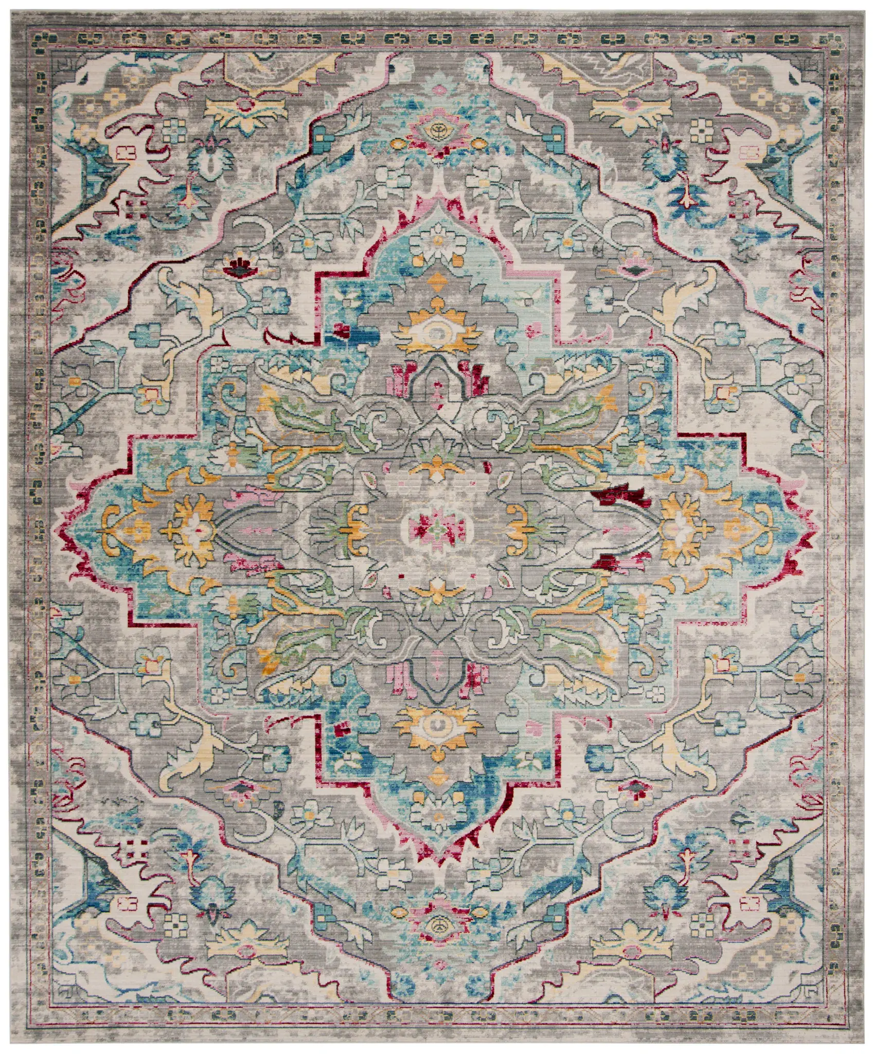 Mystique Distressed Medallion Rug
