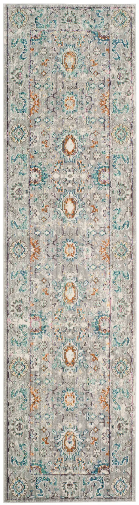 Mystique Distressed Floral Border Rug