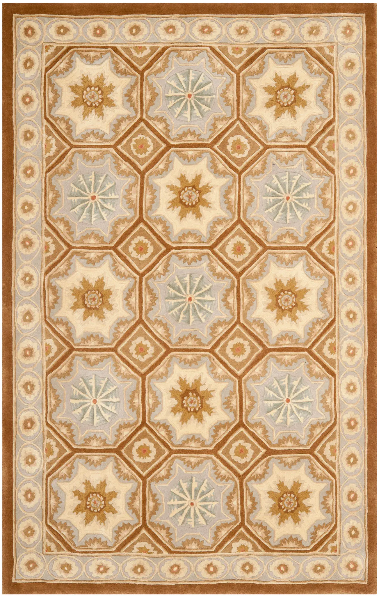 Naples Octagon Tile Hand-Tufted Wool Rug