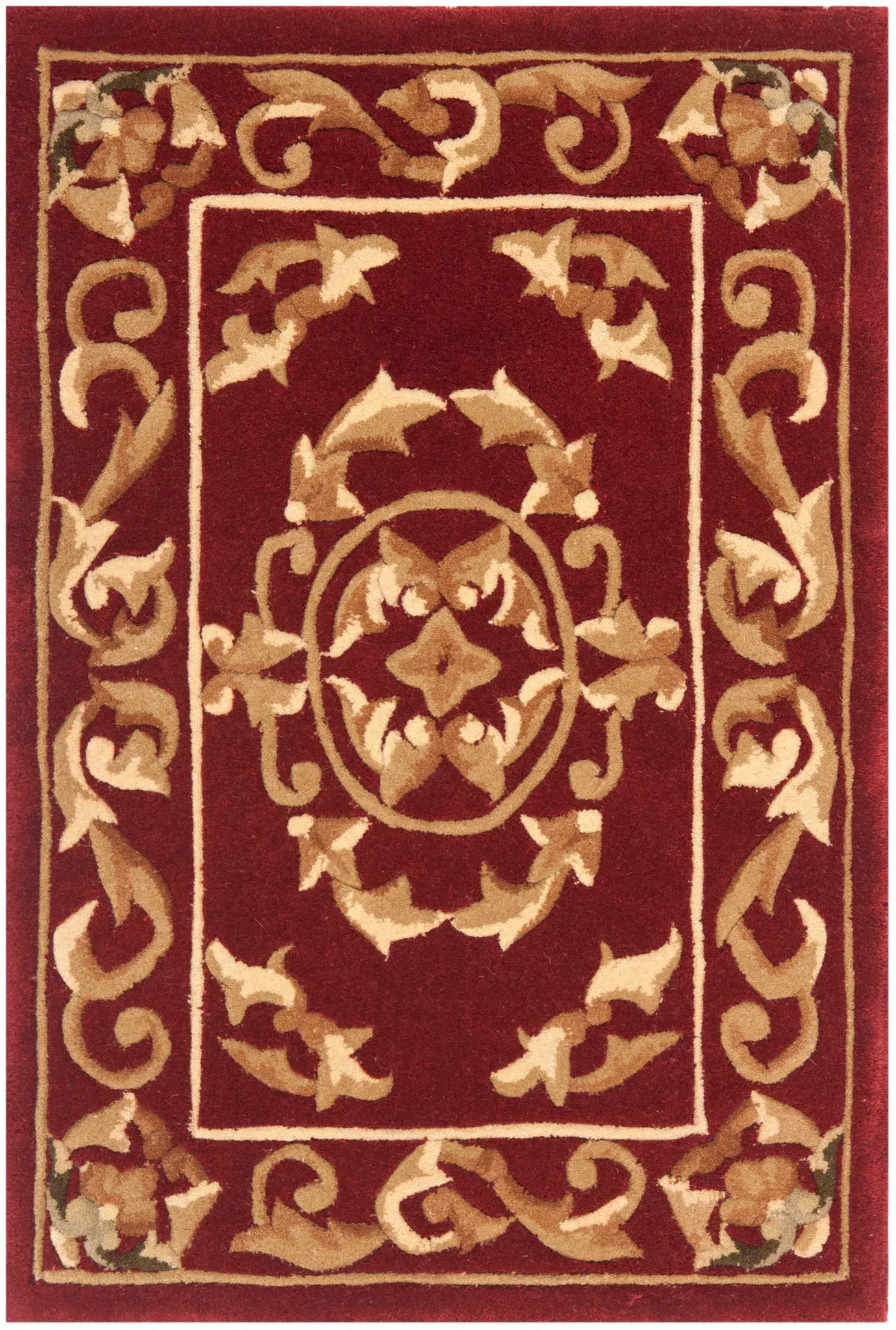 Naples Medallion And Scroll Hand-Tufted Wool Rug