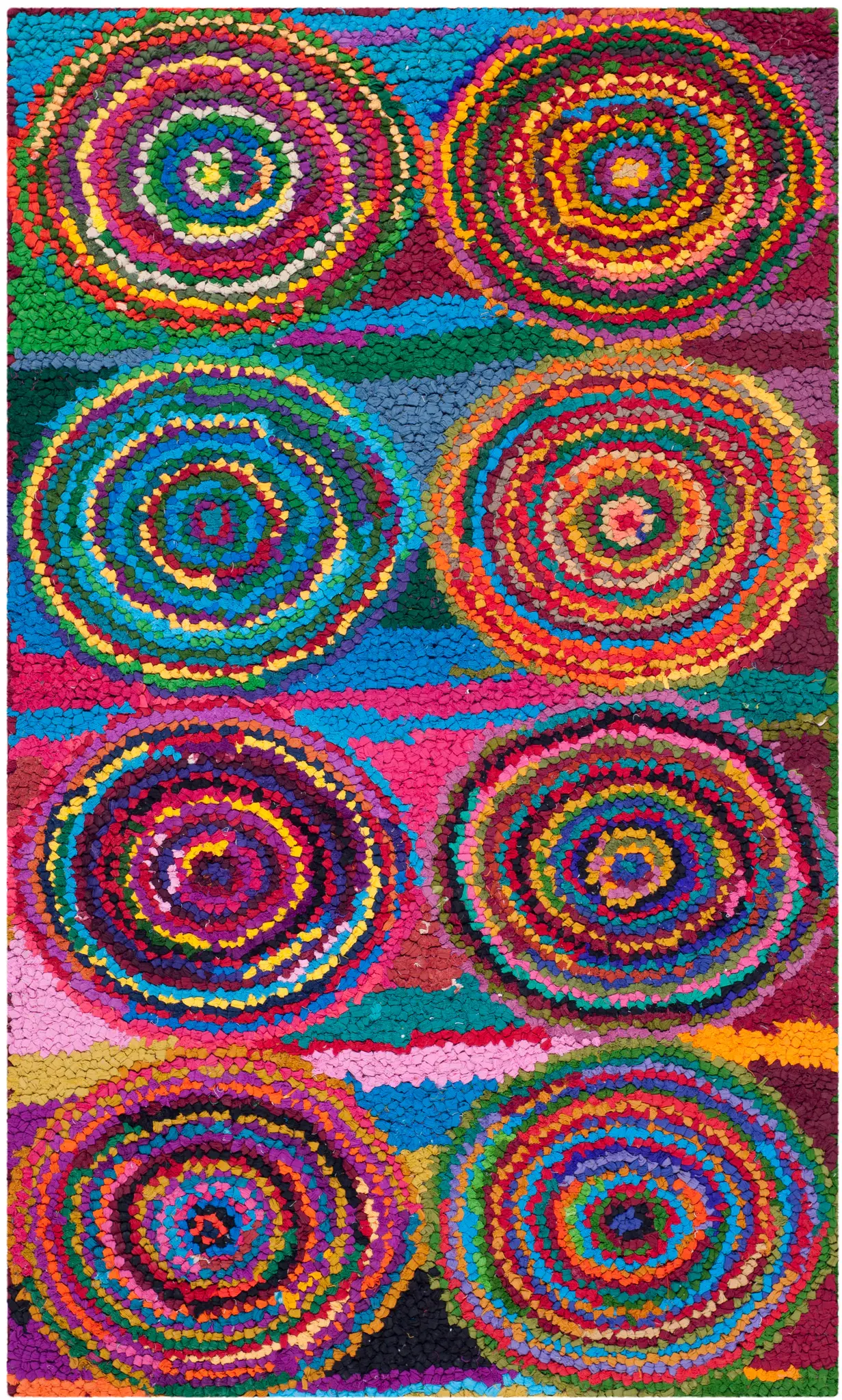 Nantucket Concentric Ring Hand-Tufted Cotton Rug