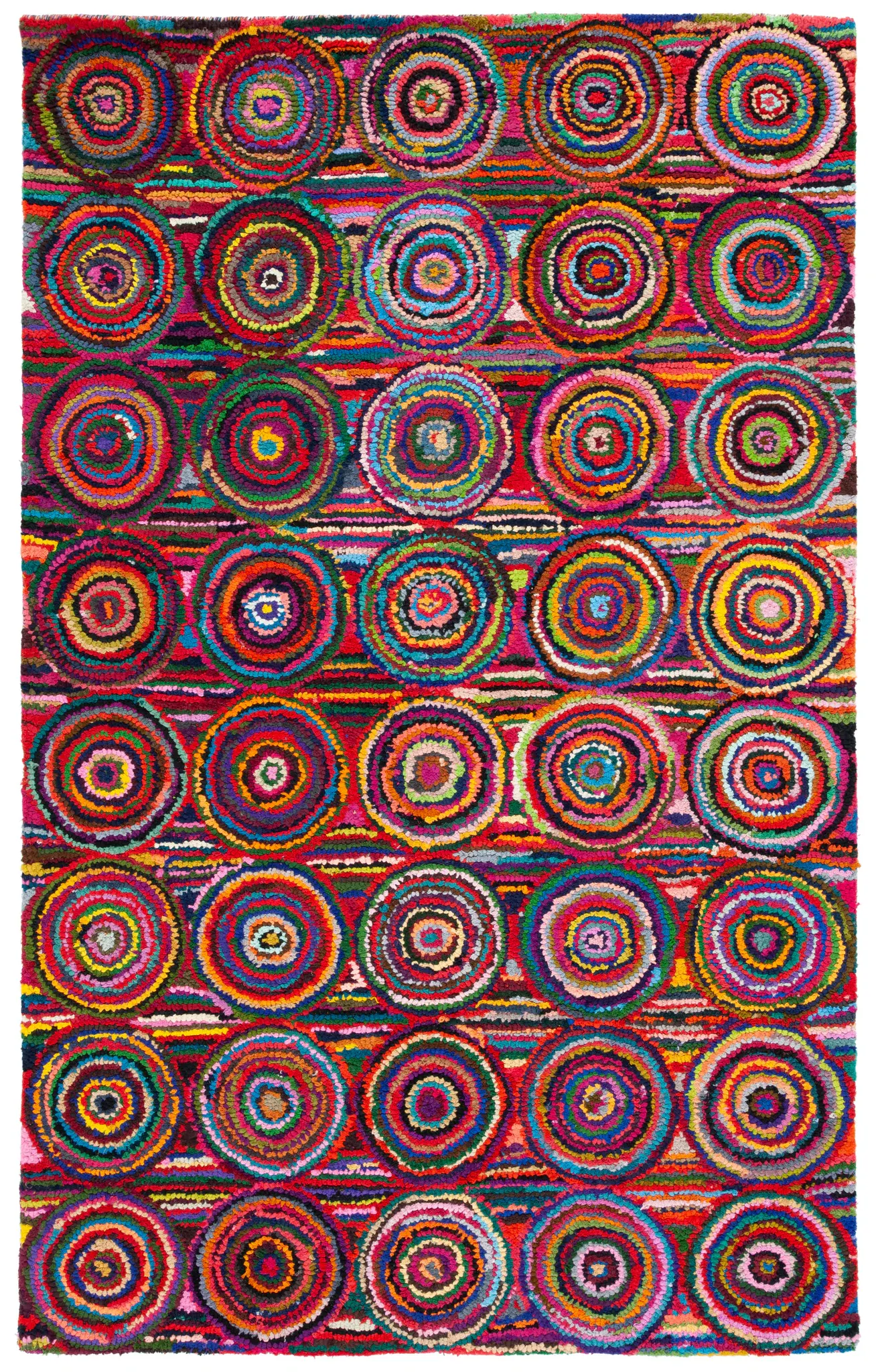 Nantucket Concentric Ring Hand-Tufted Cotton Rug