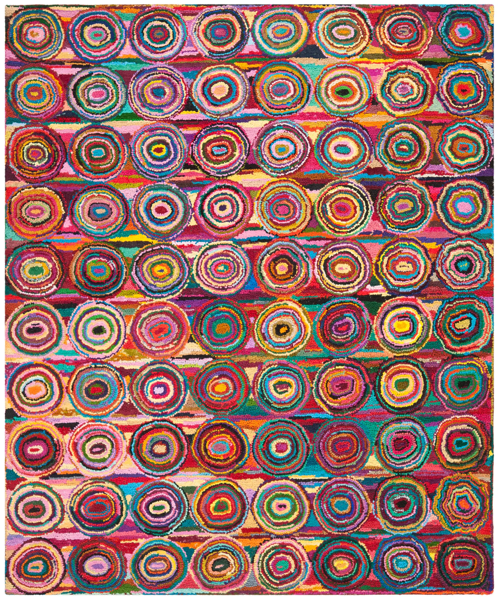 Nantucket Concentric Ring Hand-Tufted Cotton Rug
