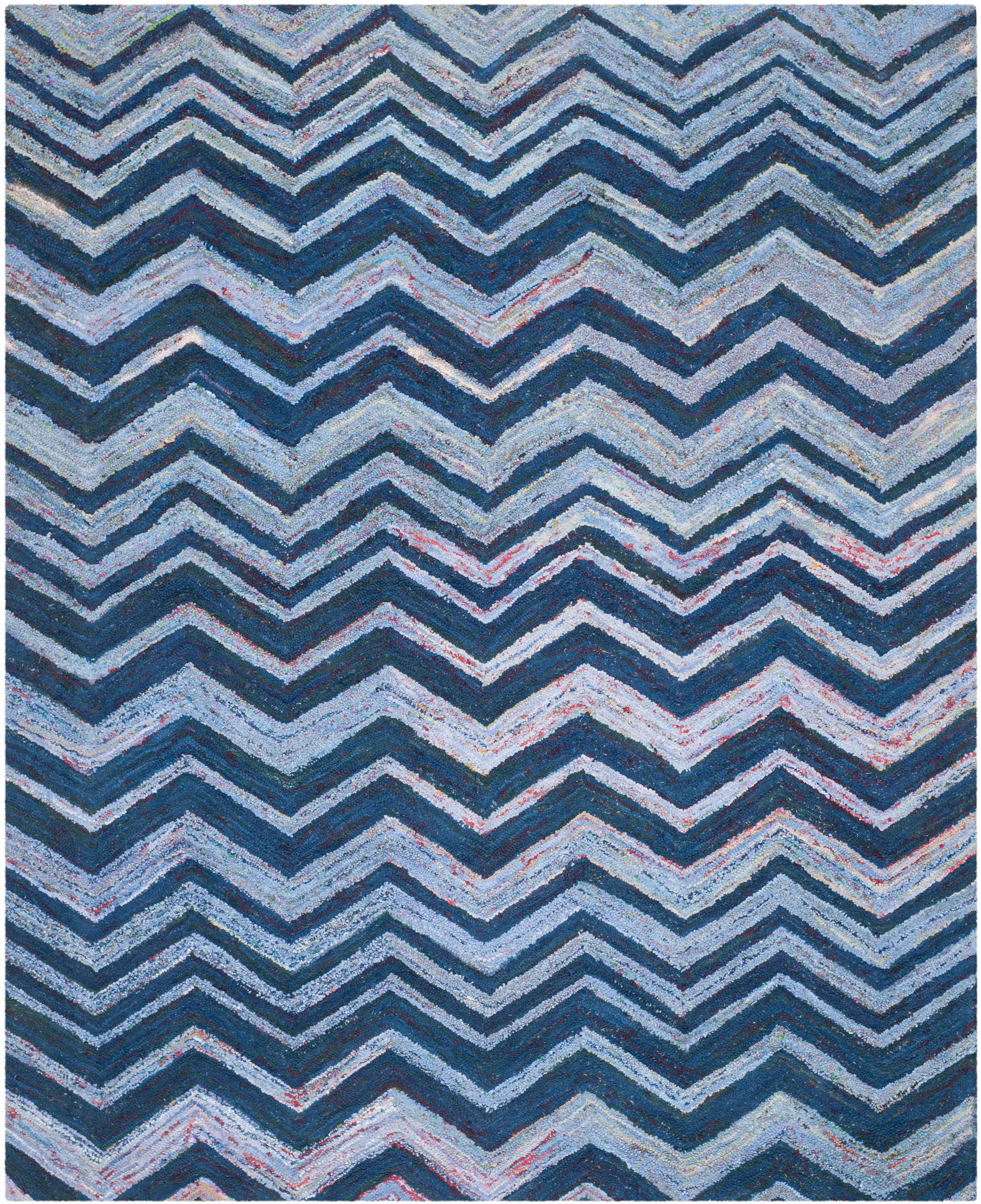 Nantucket Chevron Hand-Tufted Cotton Rug