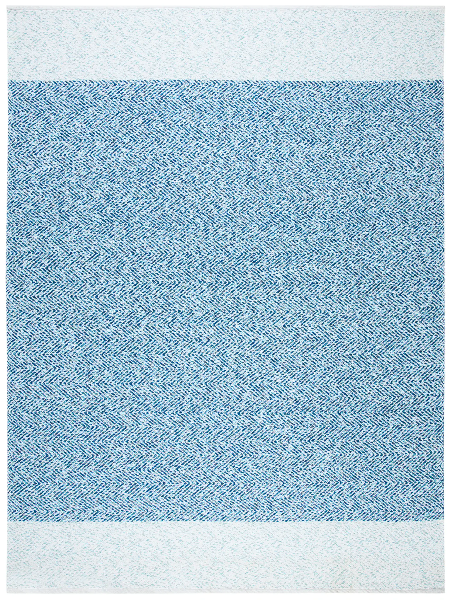 Nantucket Herringbone Banded Hand-Loomed Rug