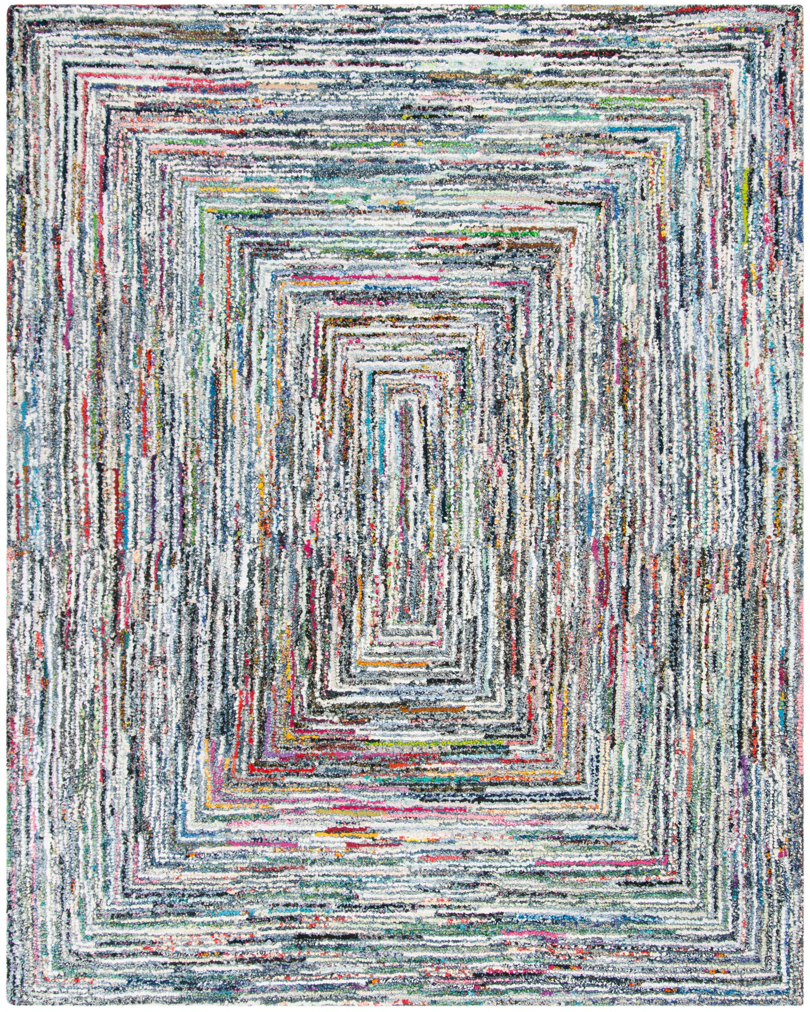 Nantucket Concentric Stripe Hand-Tufted Cotton Rug