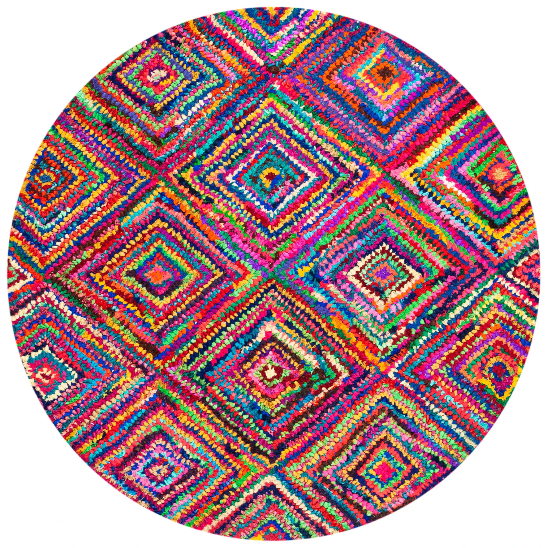 Nantucket Concentric Diamond Hand-Tufted Rug
