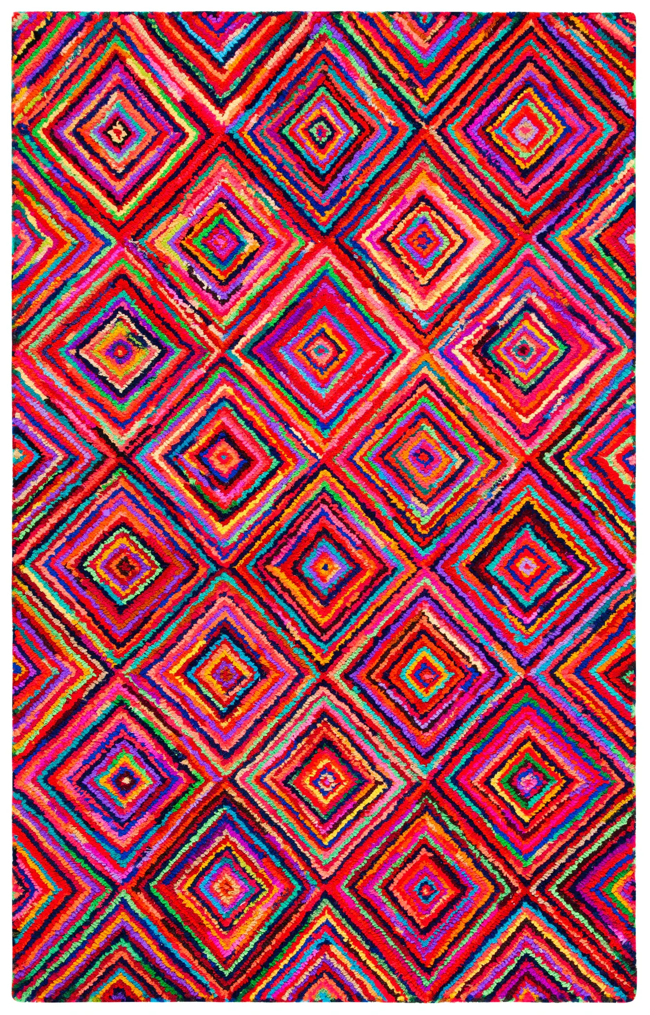Nantucket Concentric Diamond Hand-Tufted Rug