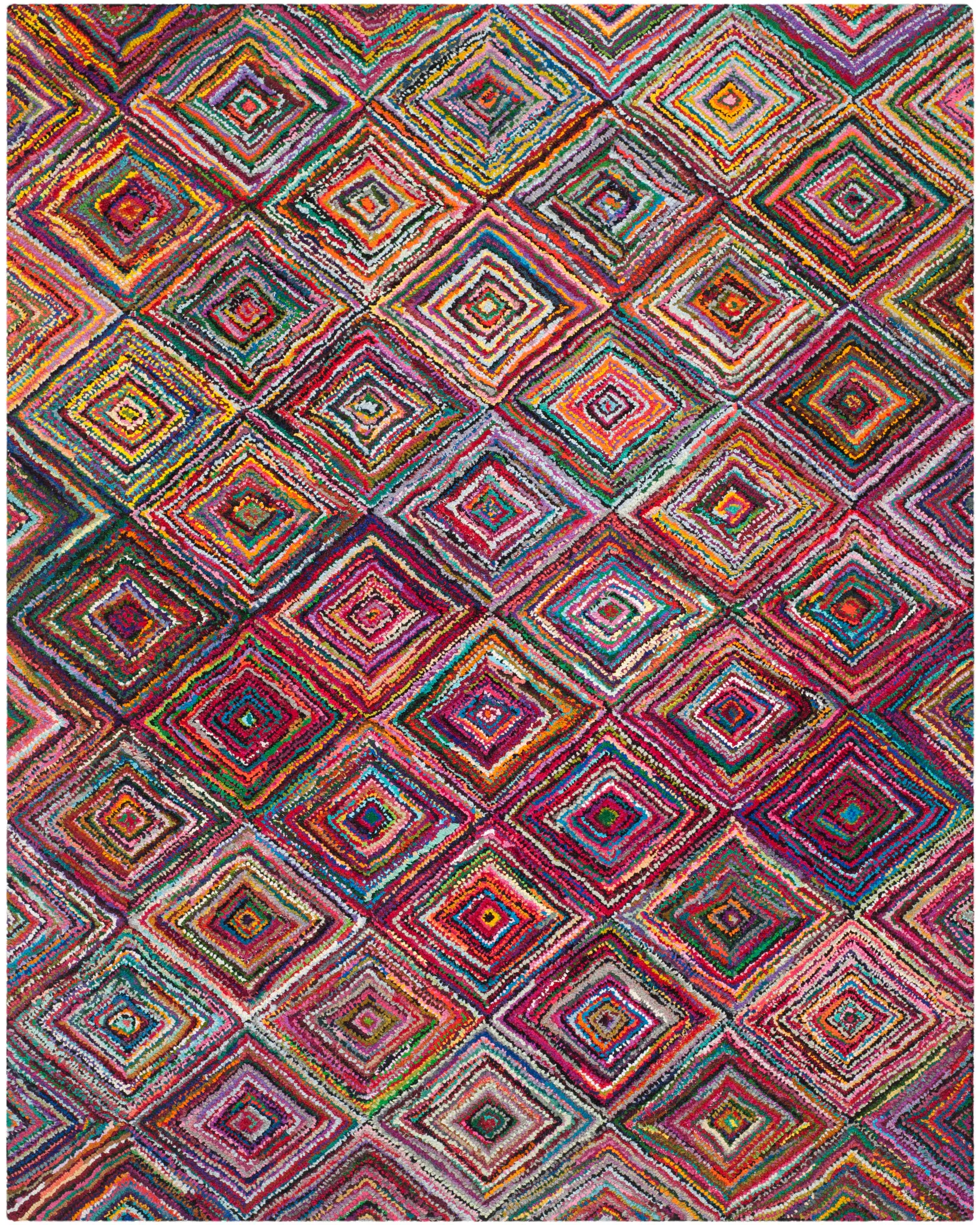 Nantucket Concentric Diamond Hand-Tufted Rug